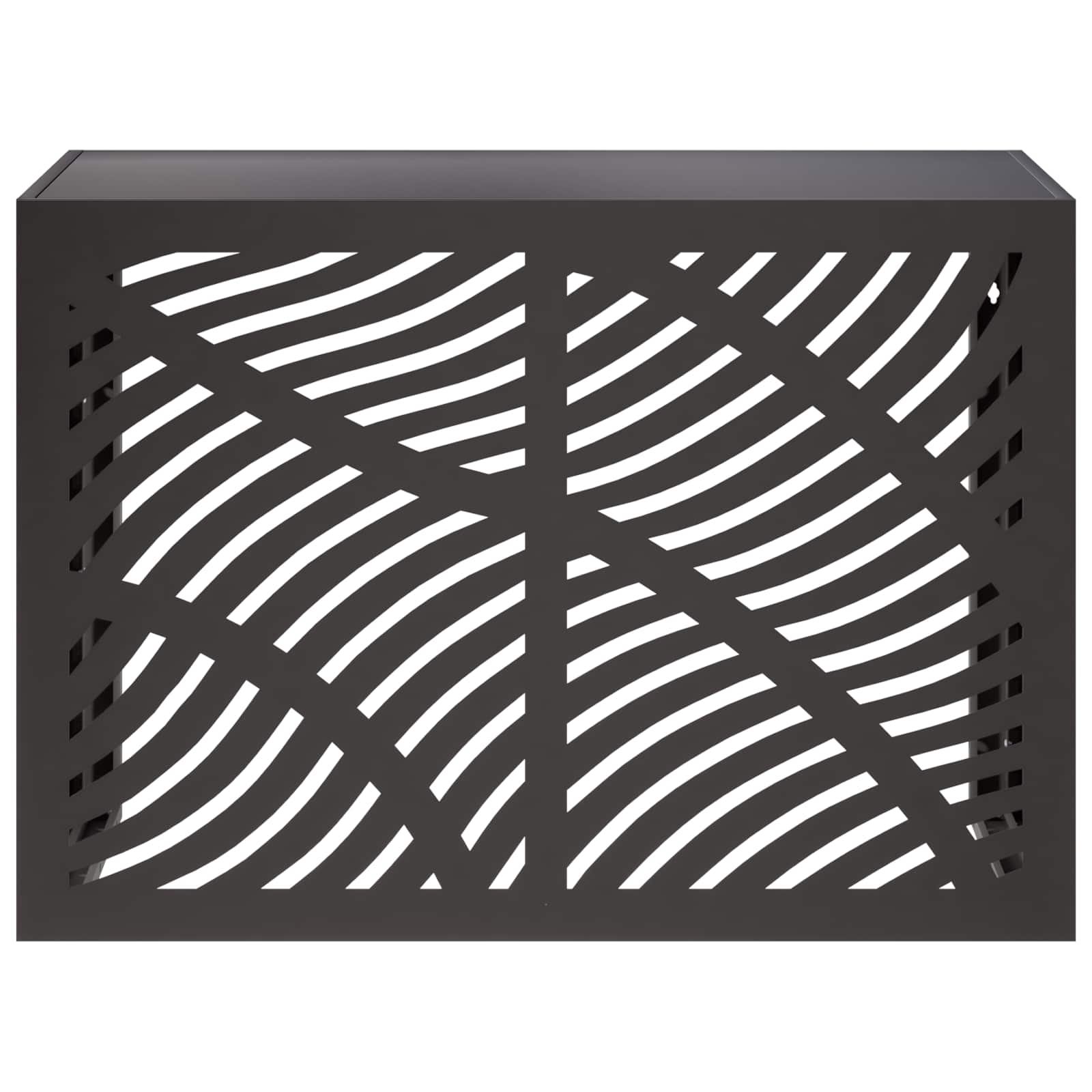 Airconditioner hoes Zwart 100 x 50 x 70 cm Staal image 2