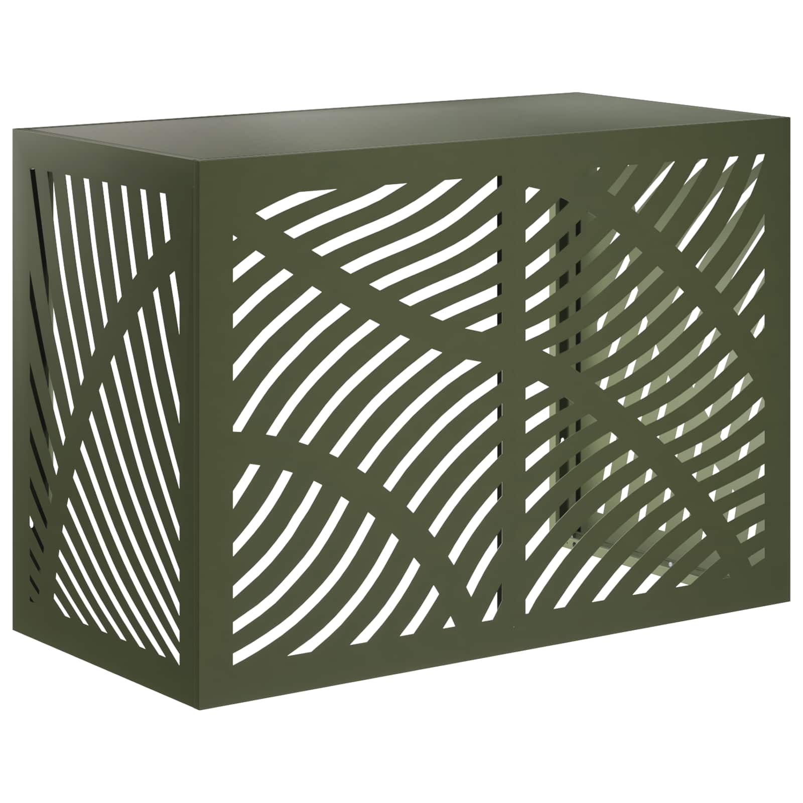 Airconditioner hoes Olijfgroen 100 x 50 x 70 cm Staal image 1