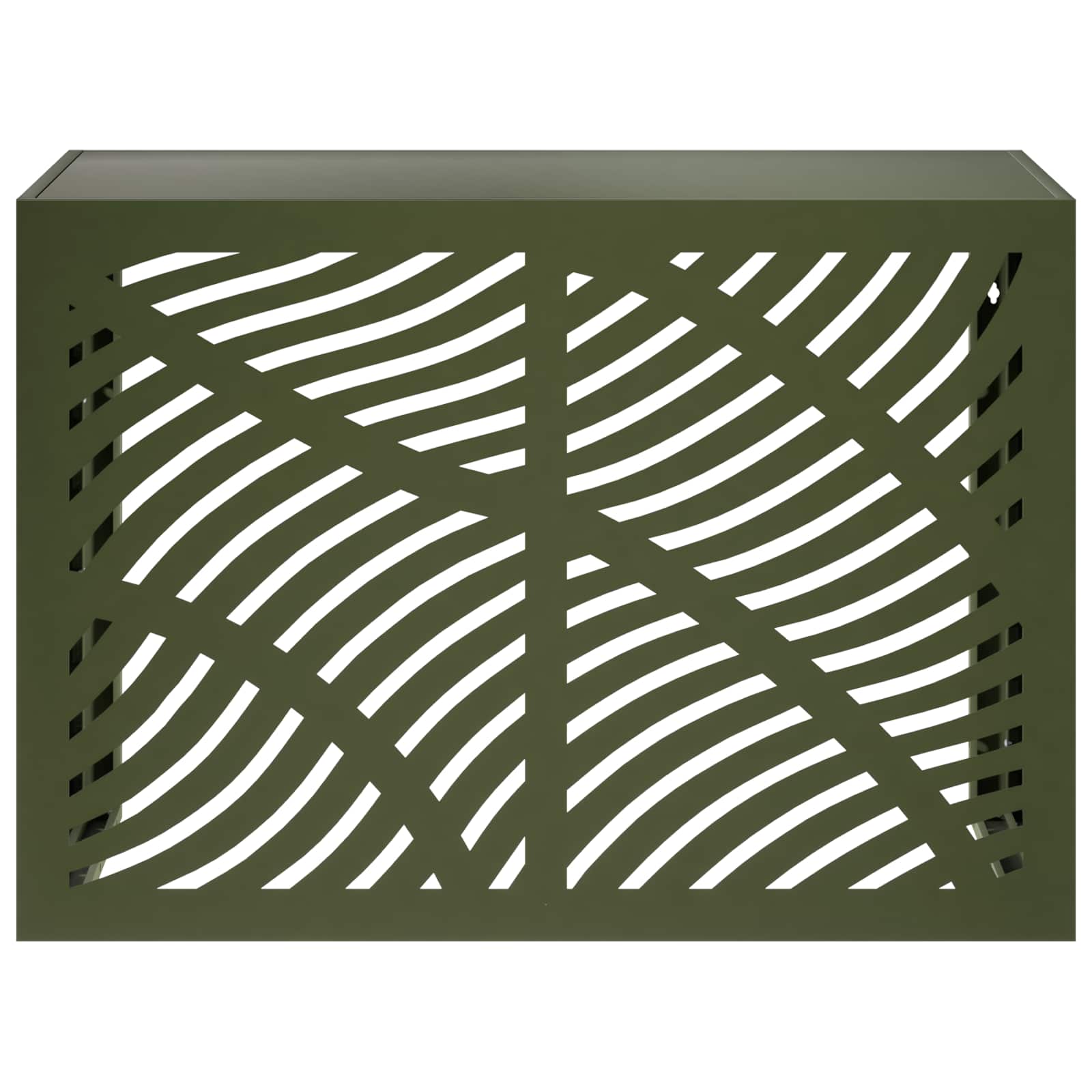 Airconditioner hoes Olijfgroen 100 x 50 x 70 cm Staal image 2