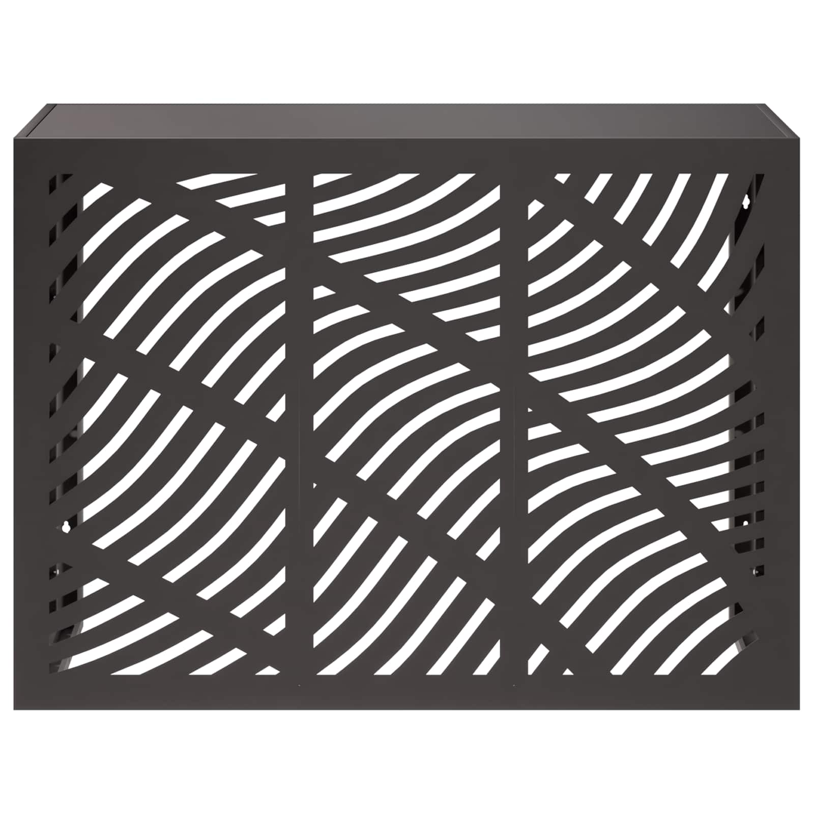 Airconditioner hoes Zwart 110 x 50 x 80 cm Staal image 2