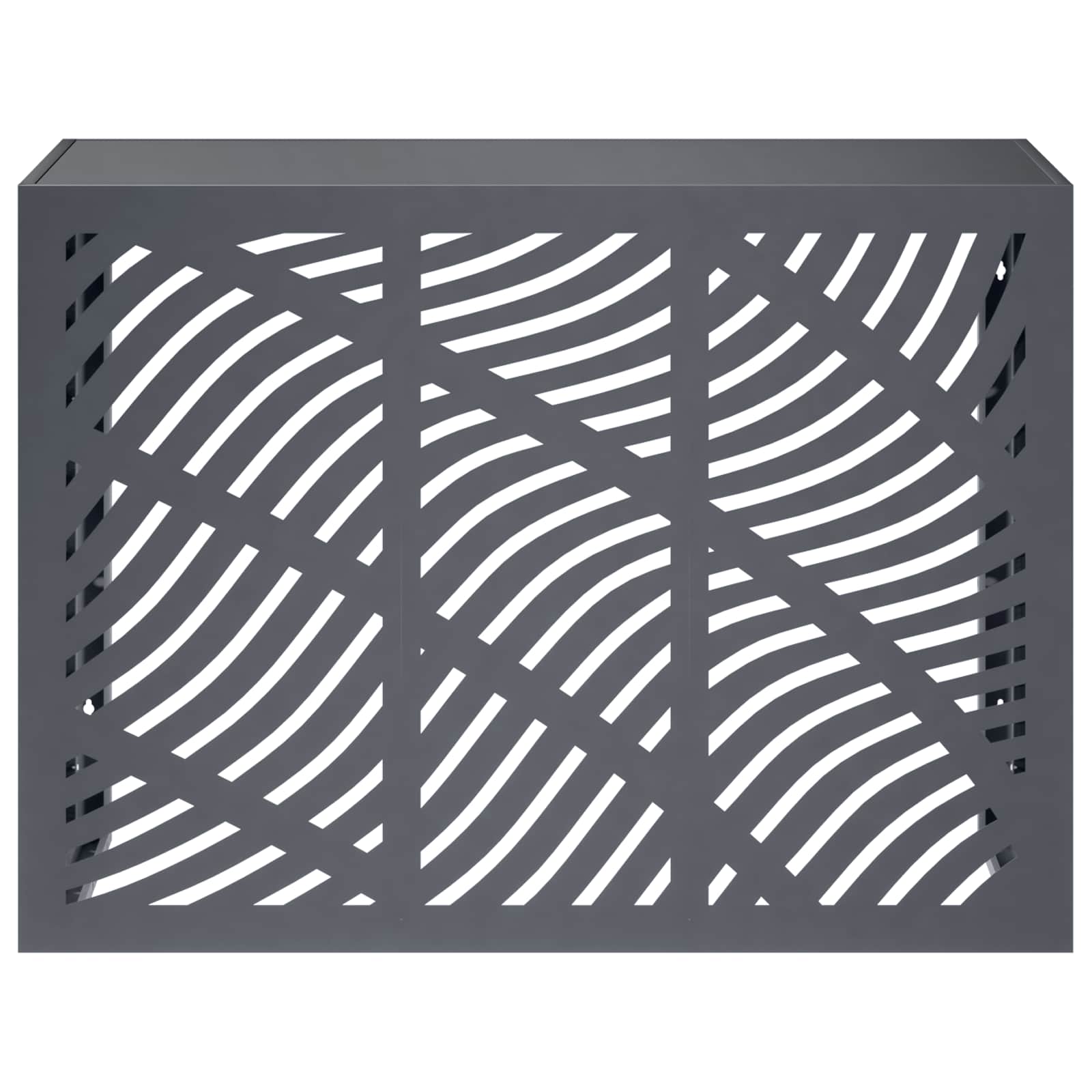 Airconditioner hoes Antraciet 110 x 50 x 80 cm Staal image 2