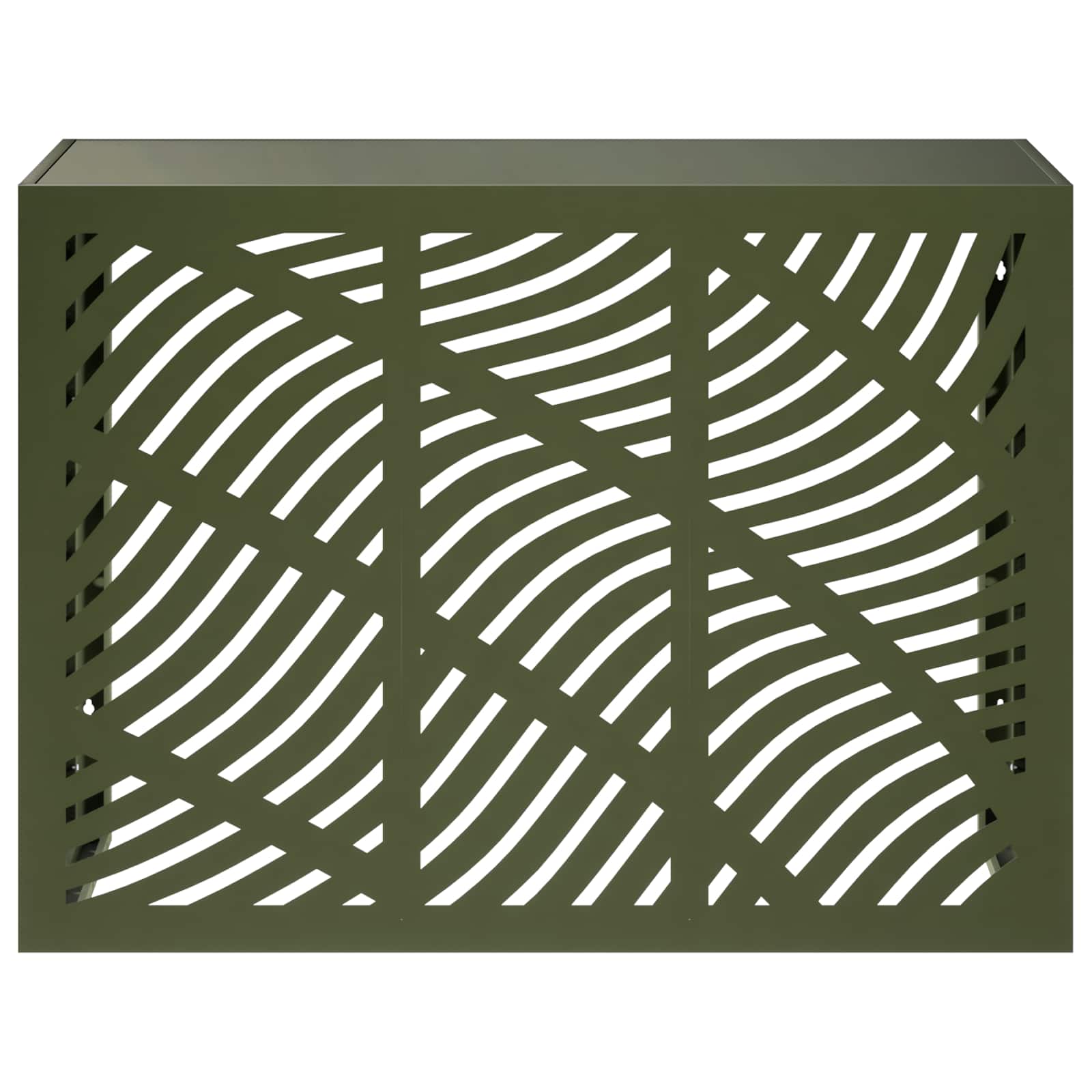 Airconditioner hoes Olijfgroen 110 x 50 x 80 cm Staal image 2