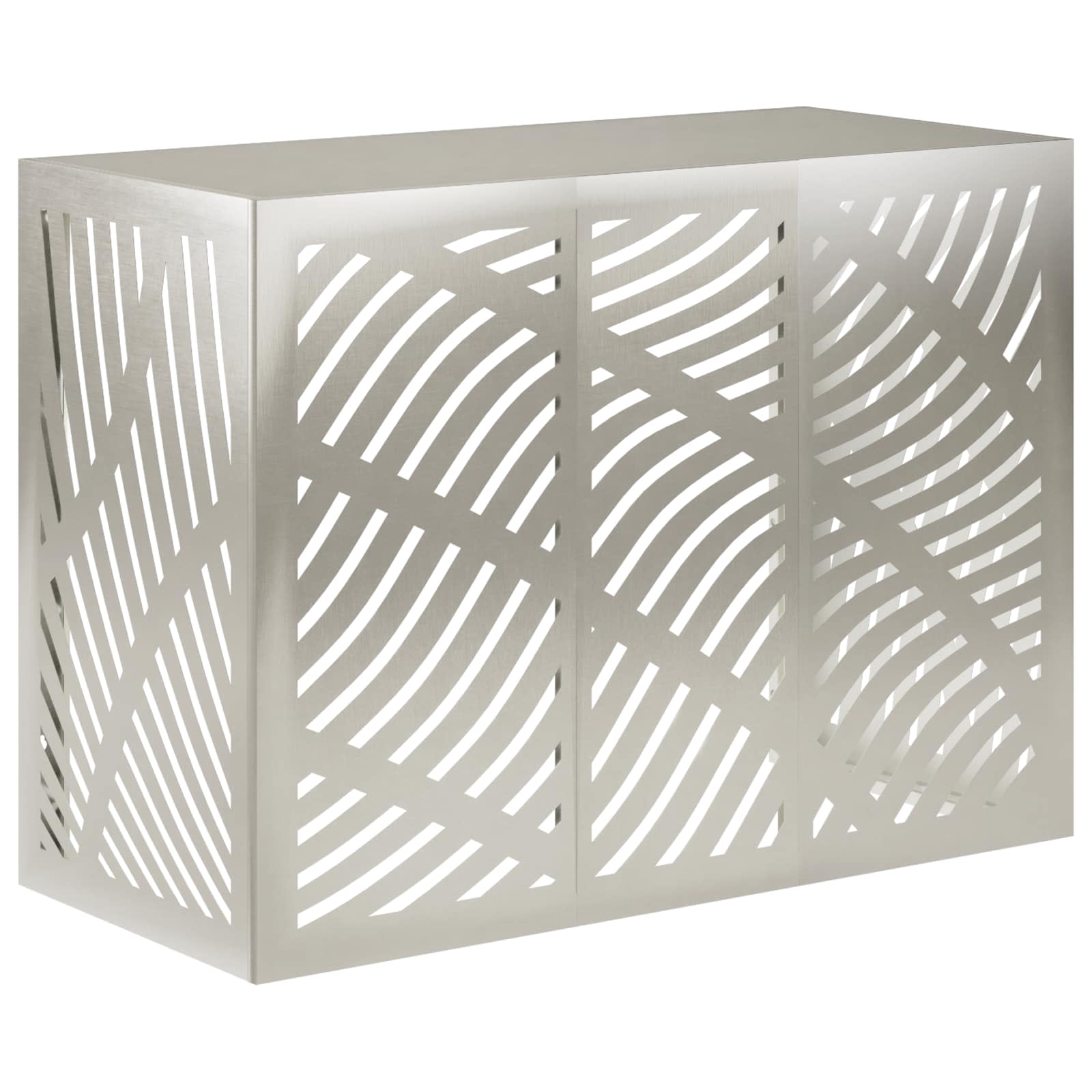 Airconditioner hoes zilver 110 x 50 x 80 cm Roestvrij staal image 1