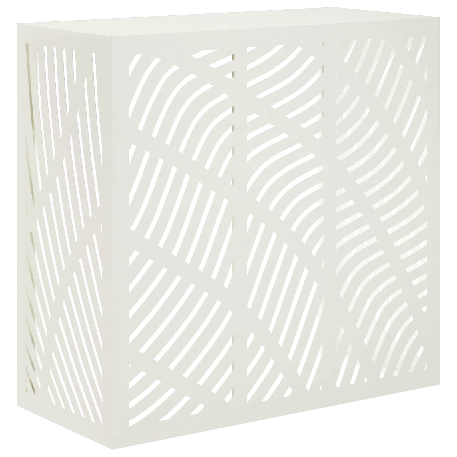 vidaXL Air Conditioner Cover Hvid 110 x 50 x 105 cm Stål