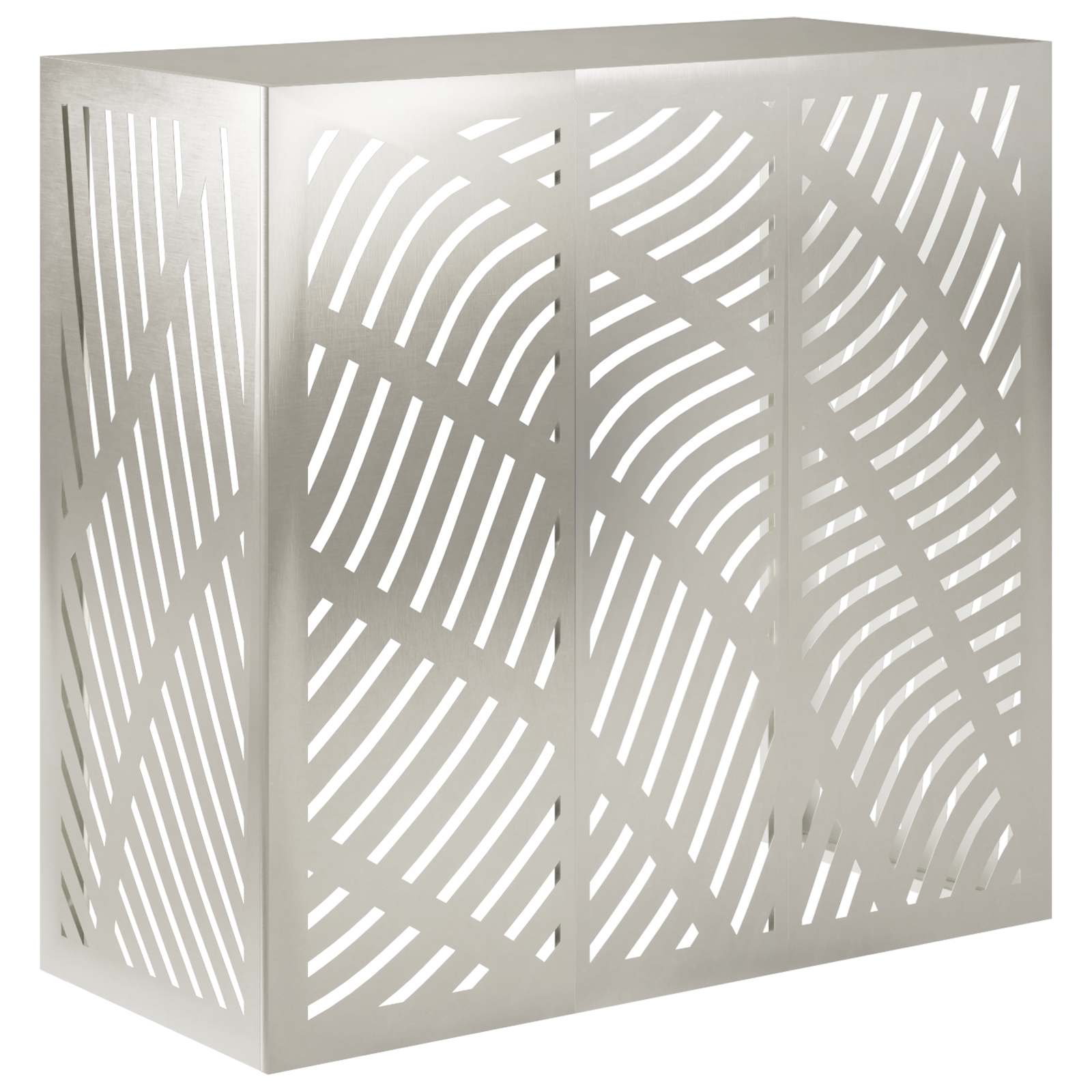 Airconditioner hoes zilver 110 x 50 x 105 cm Roestvrij staal image 1