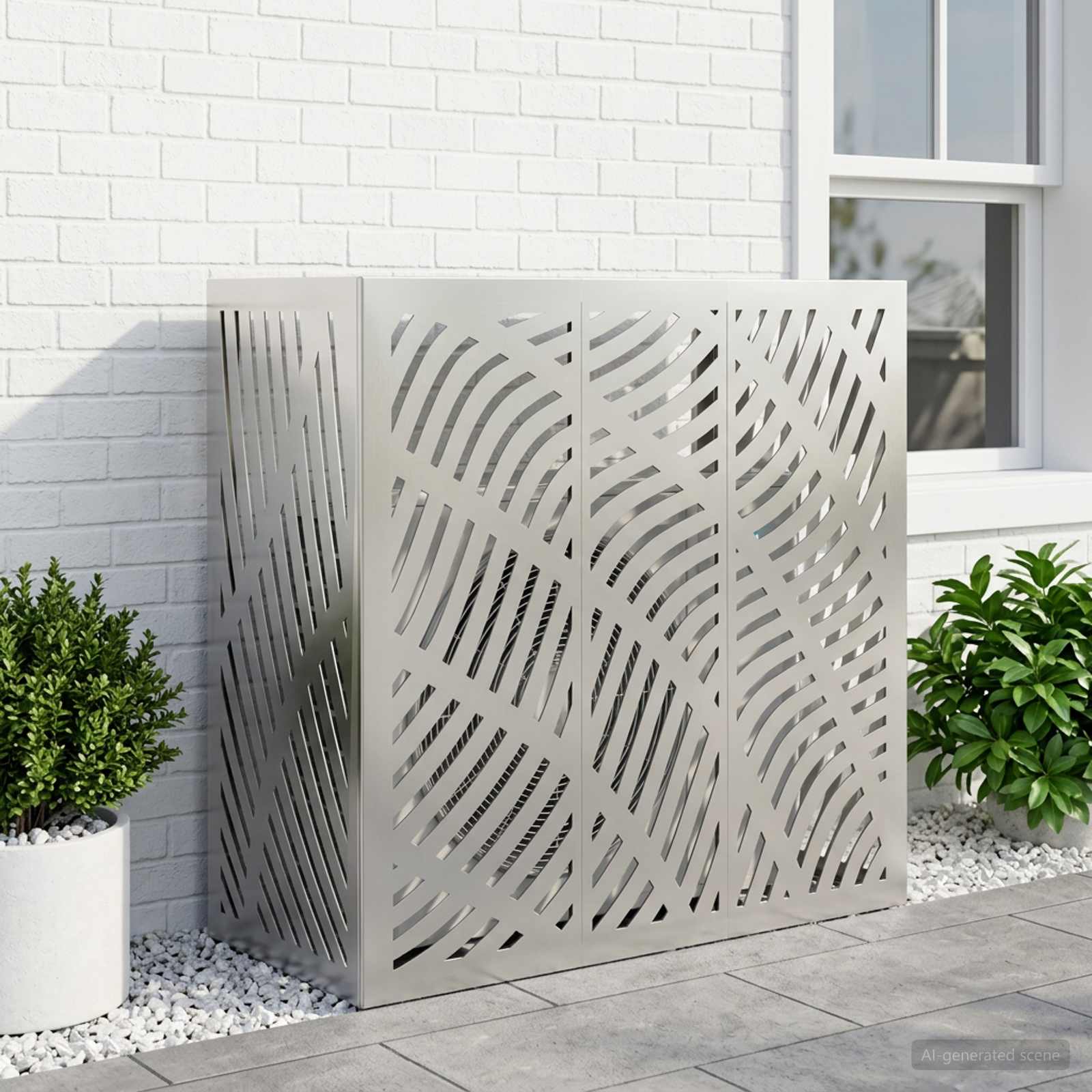 Prekrivalo za klimatsko napravo Srebrna 110 x 50 x 105 cm