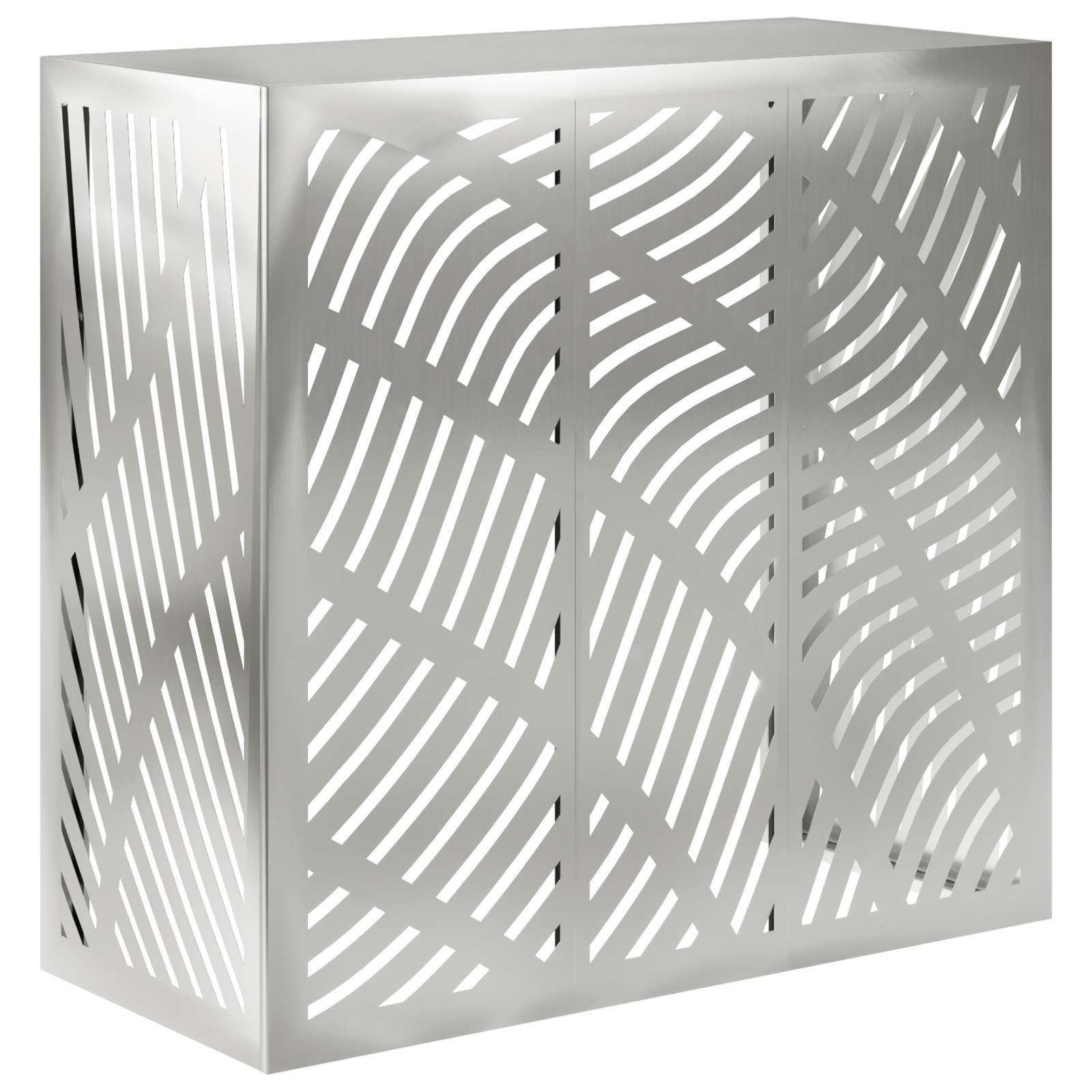 vidaXL Air Conditioner Cover Sølv 110 x 50 x 105 cm Galvaniseret stål