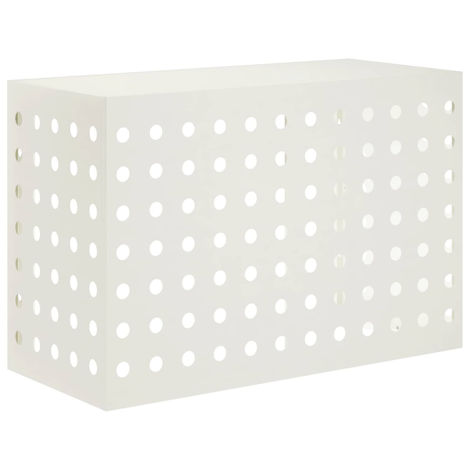 vidaXL Air Conditioner Cover Hvid 90 x 40 x 60 cm Stål