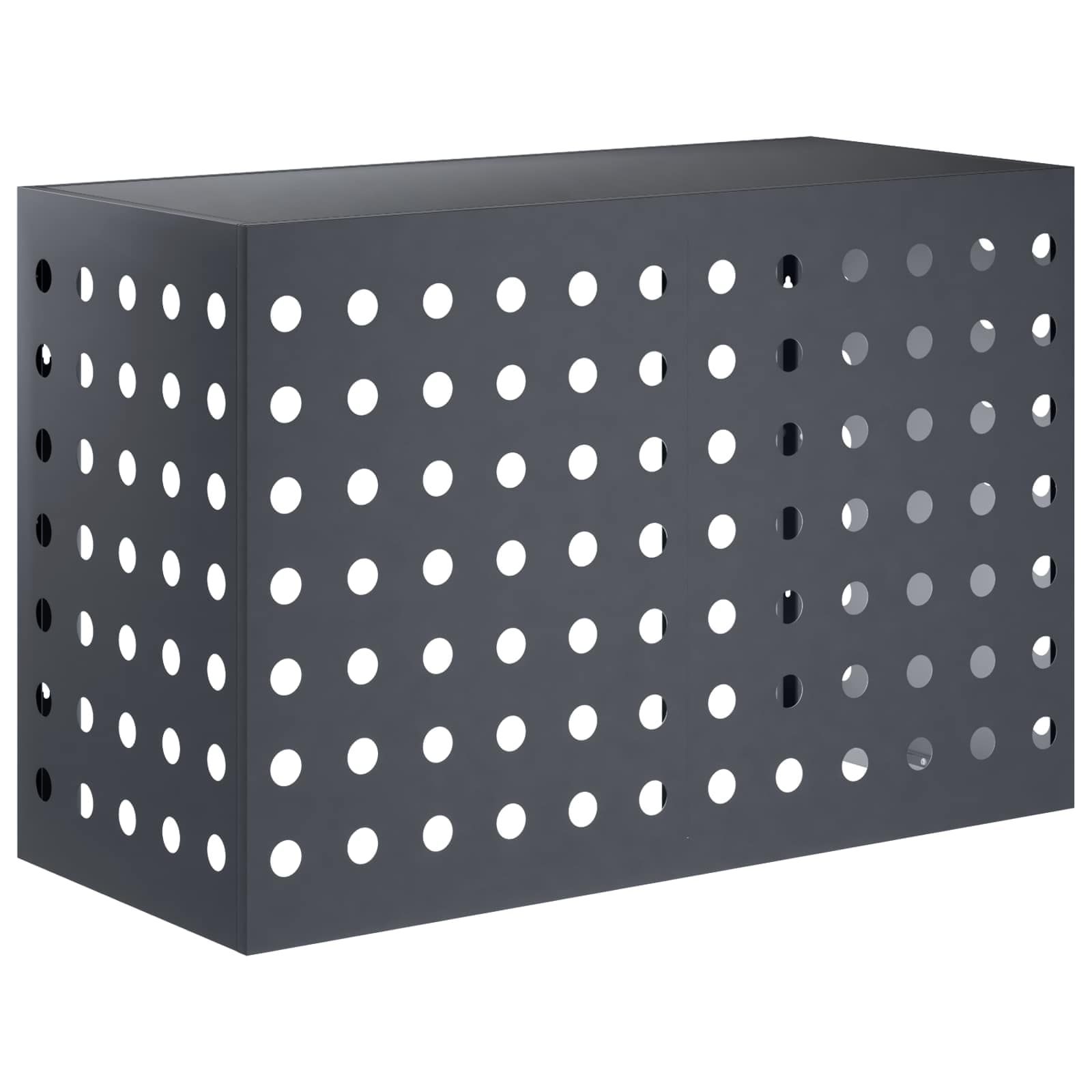 vidaXL Air Conditioner Cover Antracit 90 x 40 x 60 cm Stål