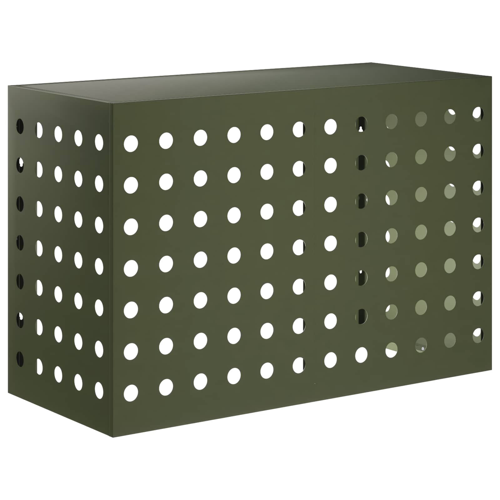 Airconditioner hoes Olijfgroen 90 x 40 x 60 cm Staal image 1