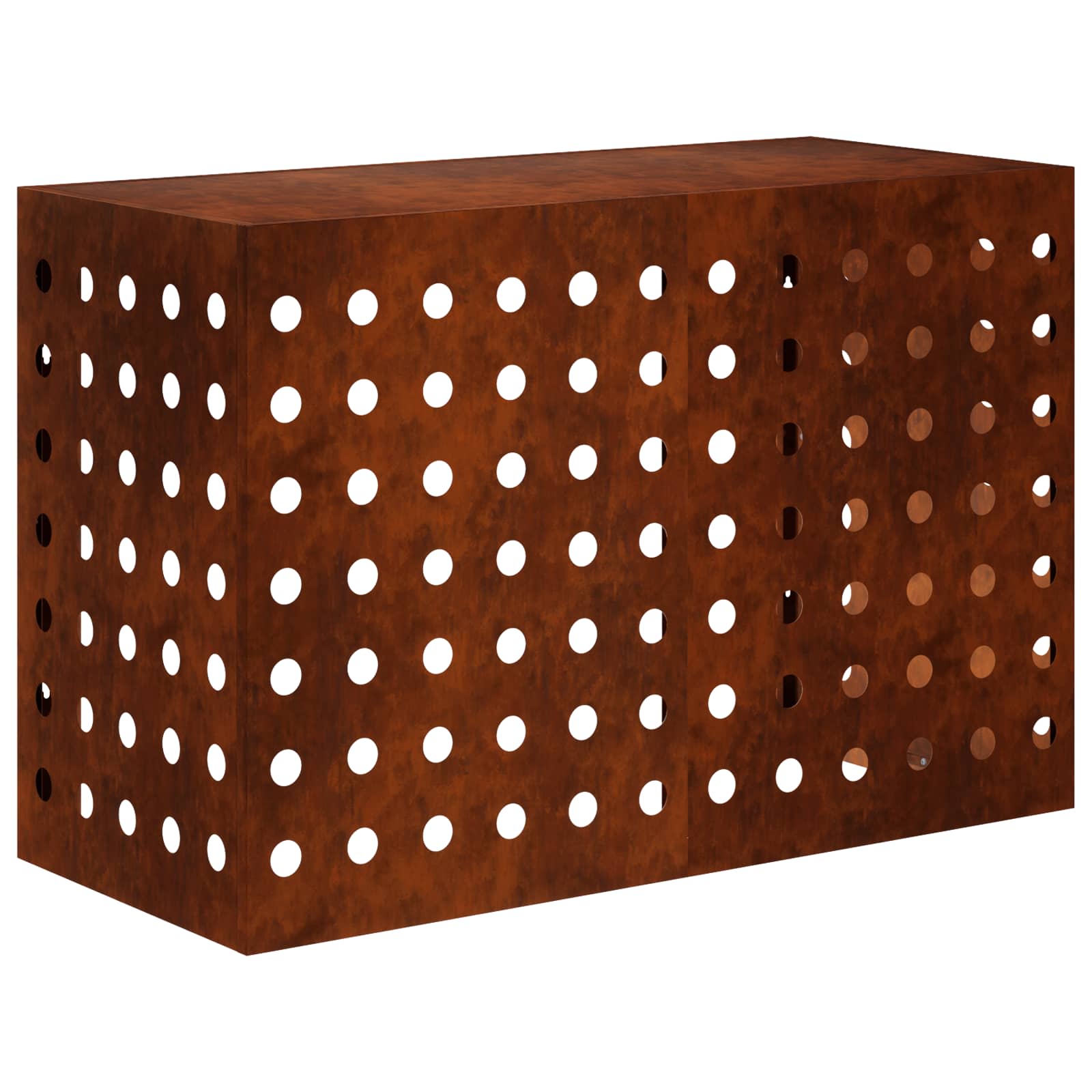 Airconditioner hoes Roestkleurig 90 x 40 x 60 cm weervast staal image 1