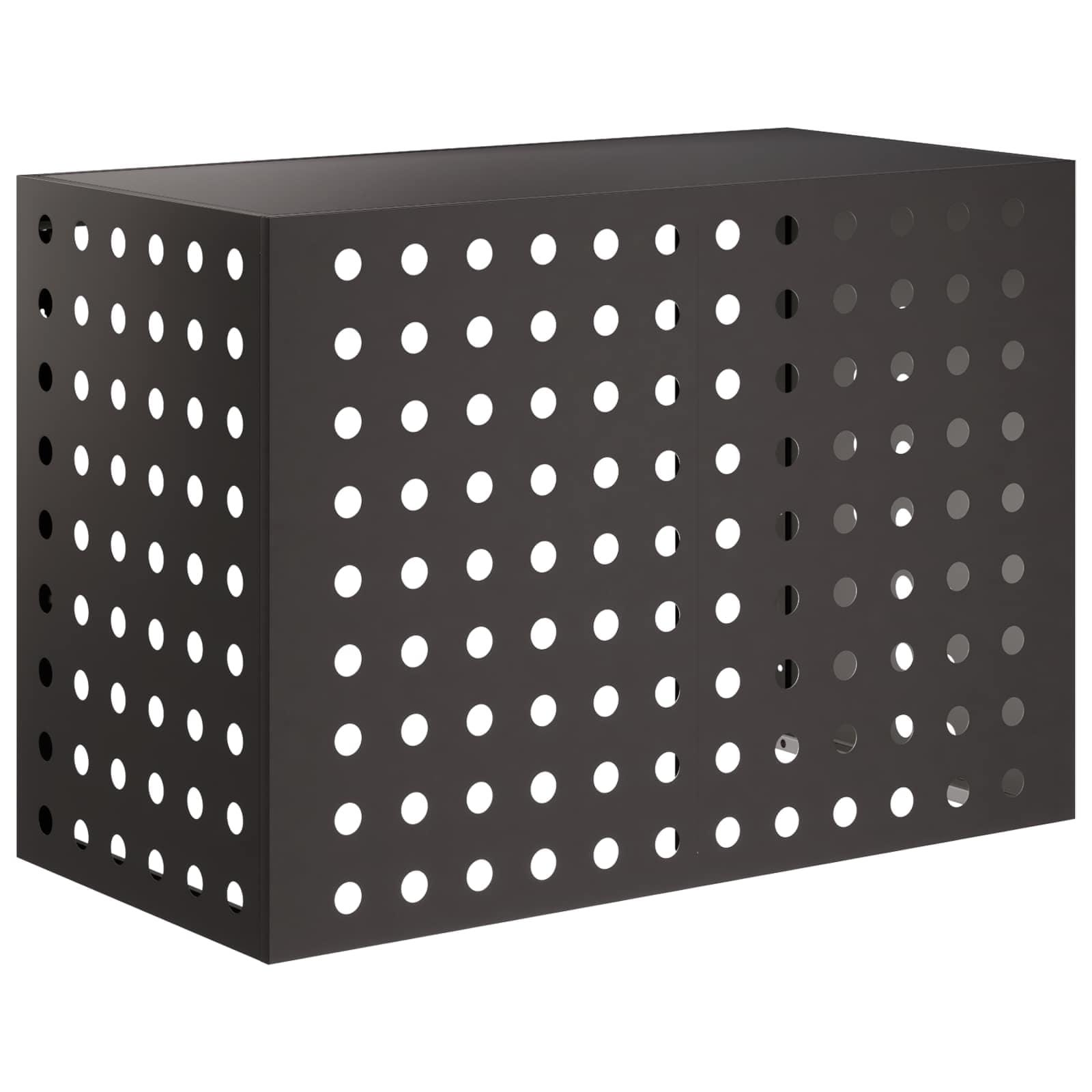 Airconditioner hoes Zwart 100 x 50 x 70 cm Staal image 1