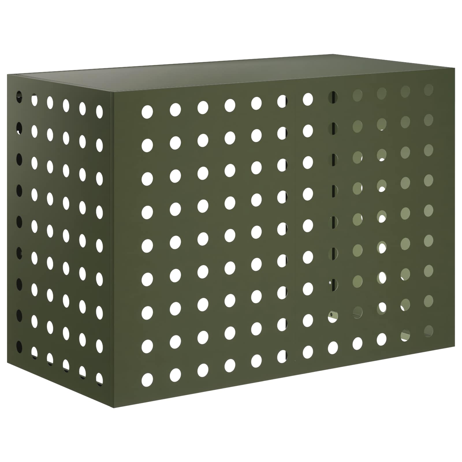 Airconditioner hoes Olijfgroen 100 x 50 x 70 cm Staal image 1