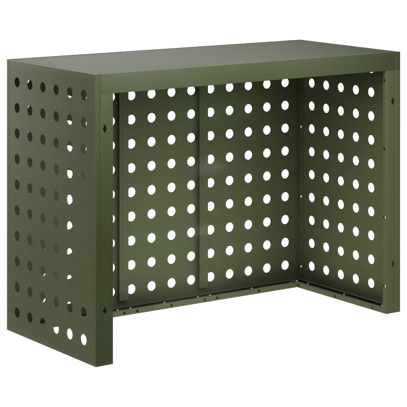 Airconditioner hoes Olijfgroen 110 x 50 x 80 cm Staal image 4