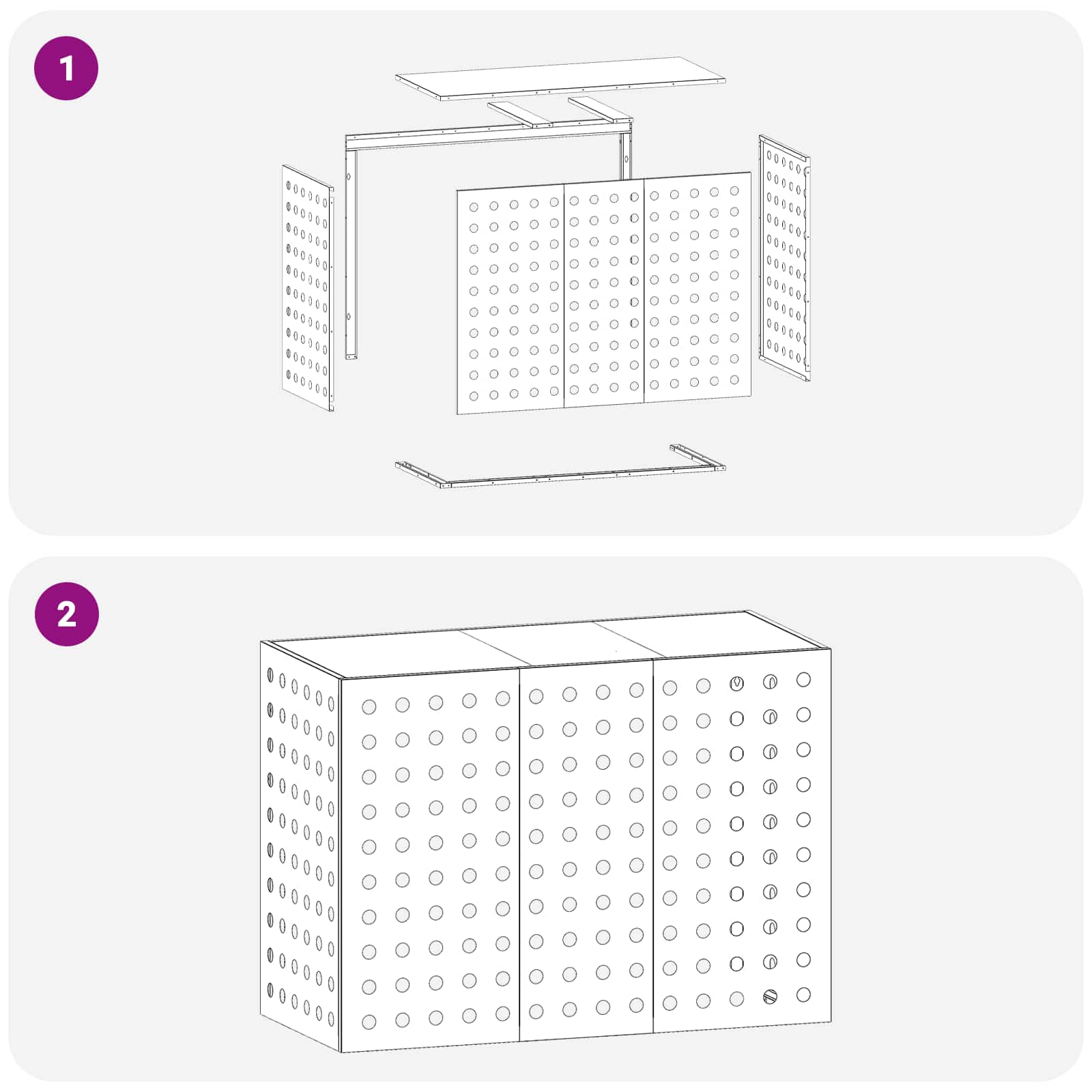 Airconditioner hoes zilver 110 x 50 x 80 cm image 6