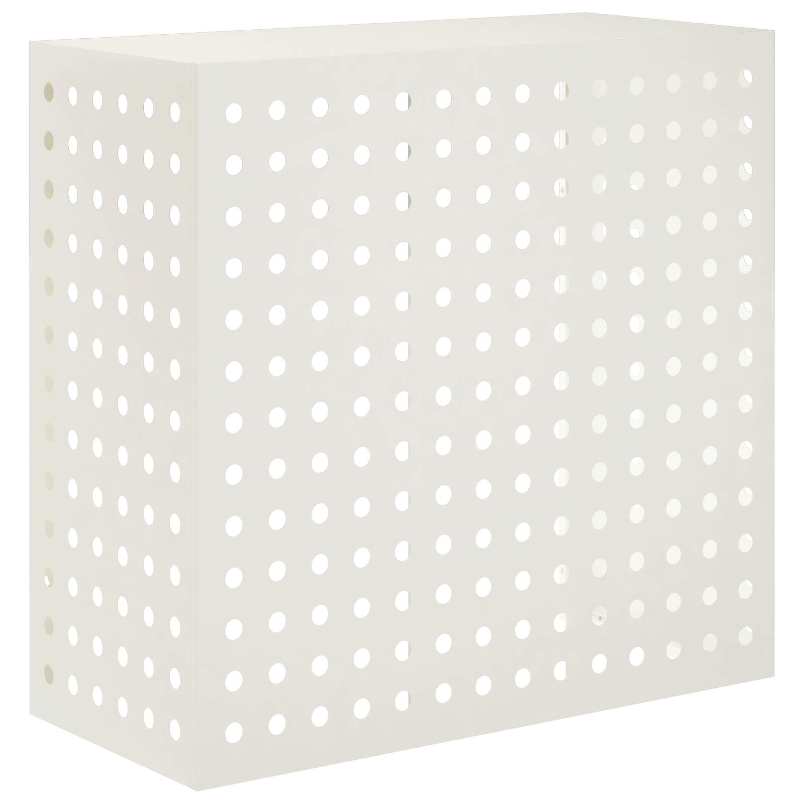 vidaXL Air Conditioner Cover Hvid 110 x 50 x 105 cm Stål