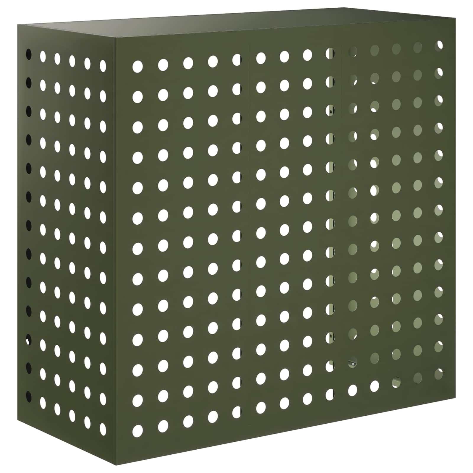 Airconditioner hoes Olijfgroen 110 x 50 x 105 cm Staal image 1