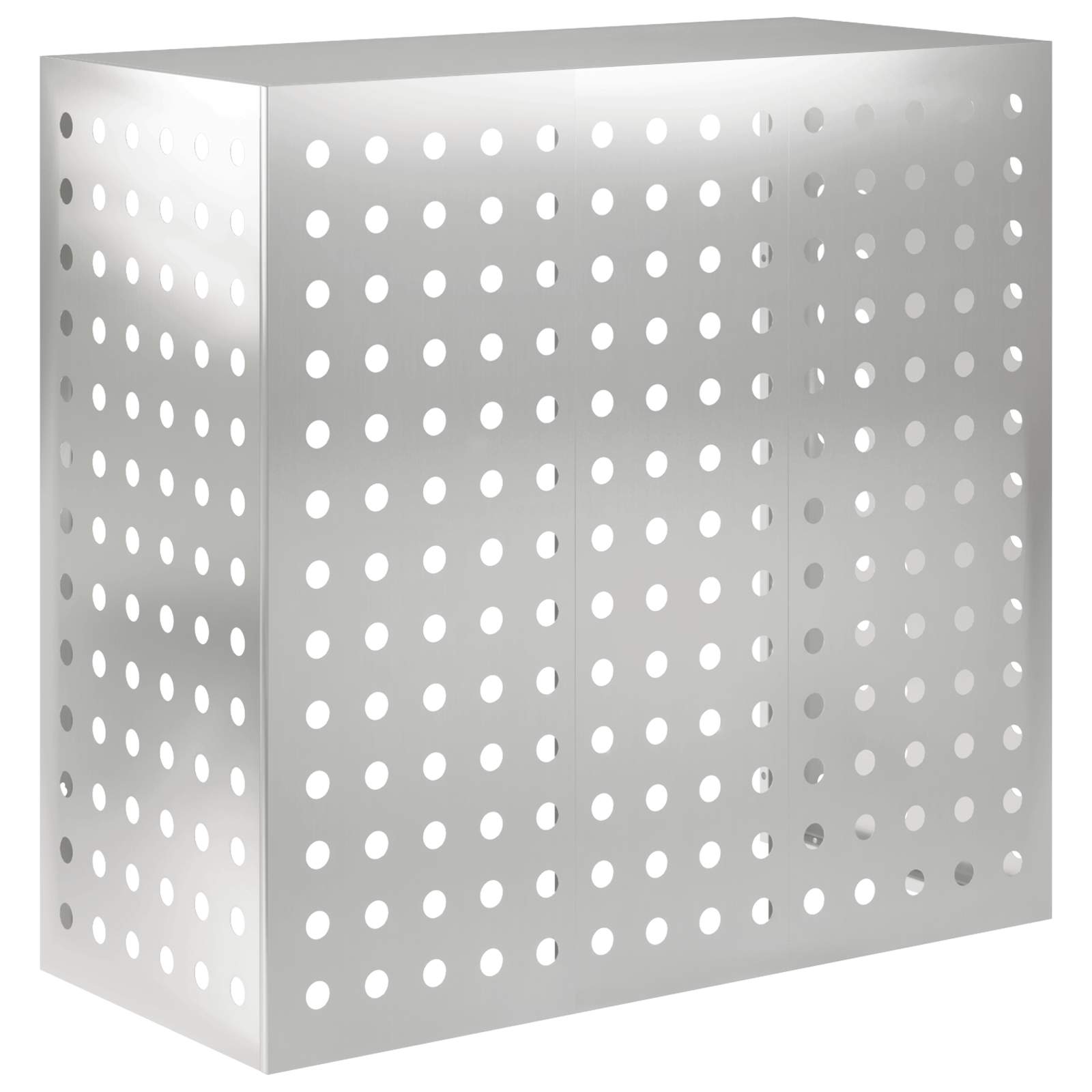 vidaXL Air Conditioner Cover Sølv 110 x 50 x 105 cm Galvaniseret stål