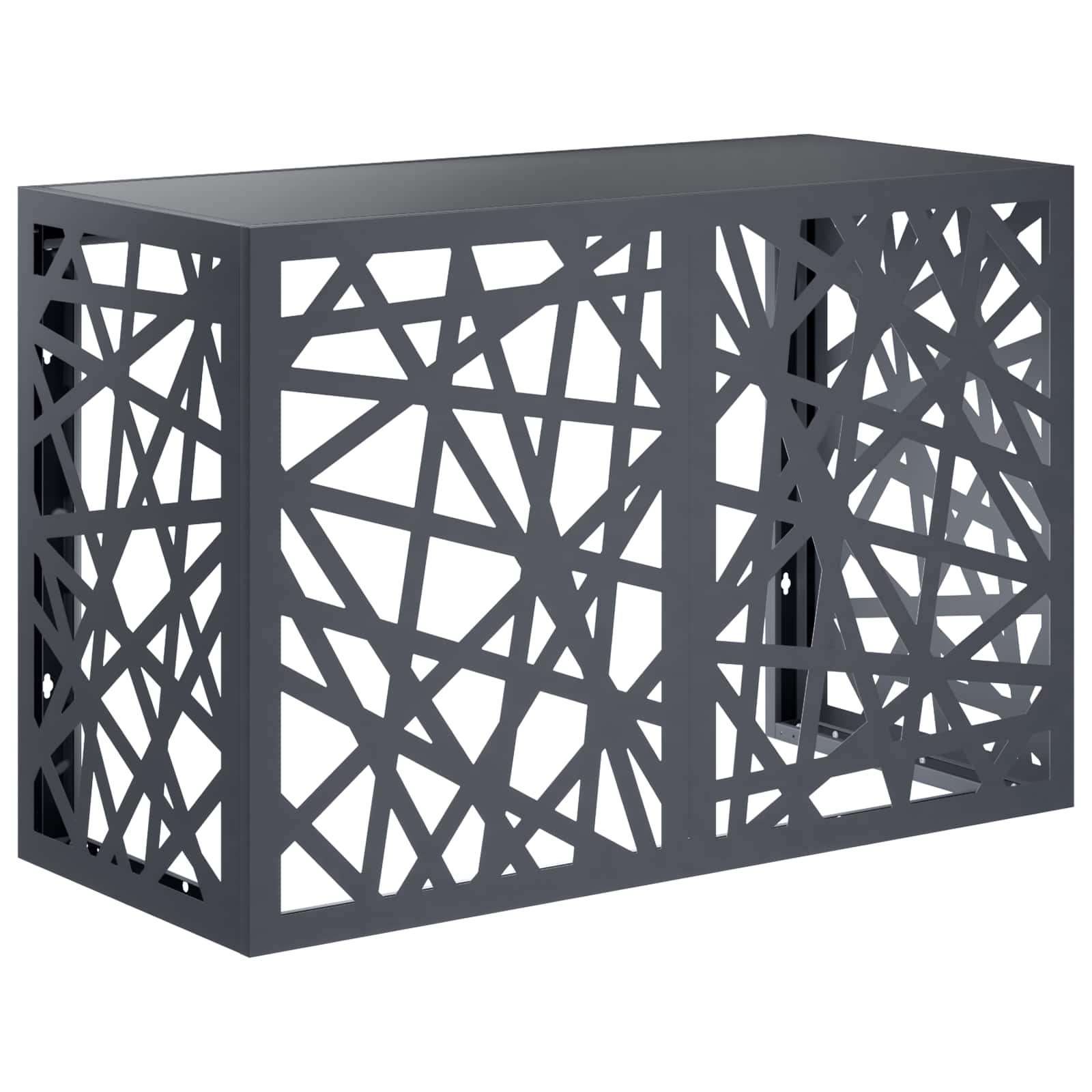 vidaXL Air Conditioner Cover Antracit 90 x 40 x 60 cm Stål