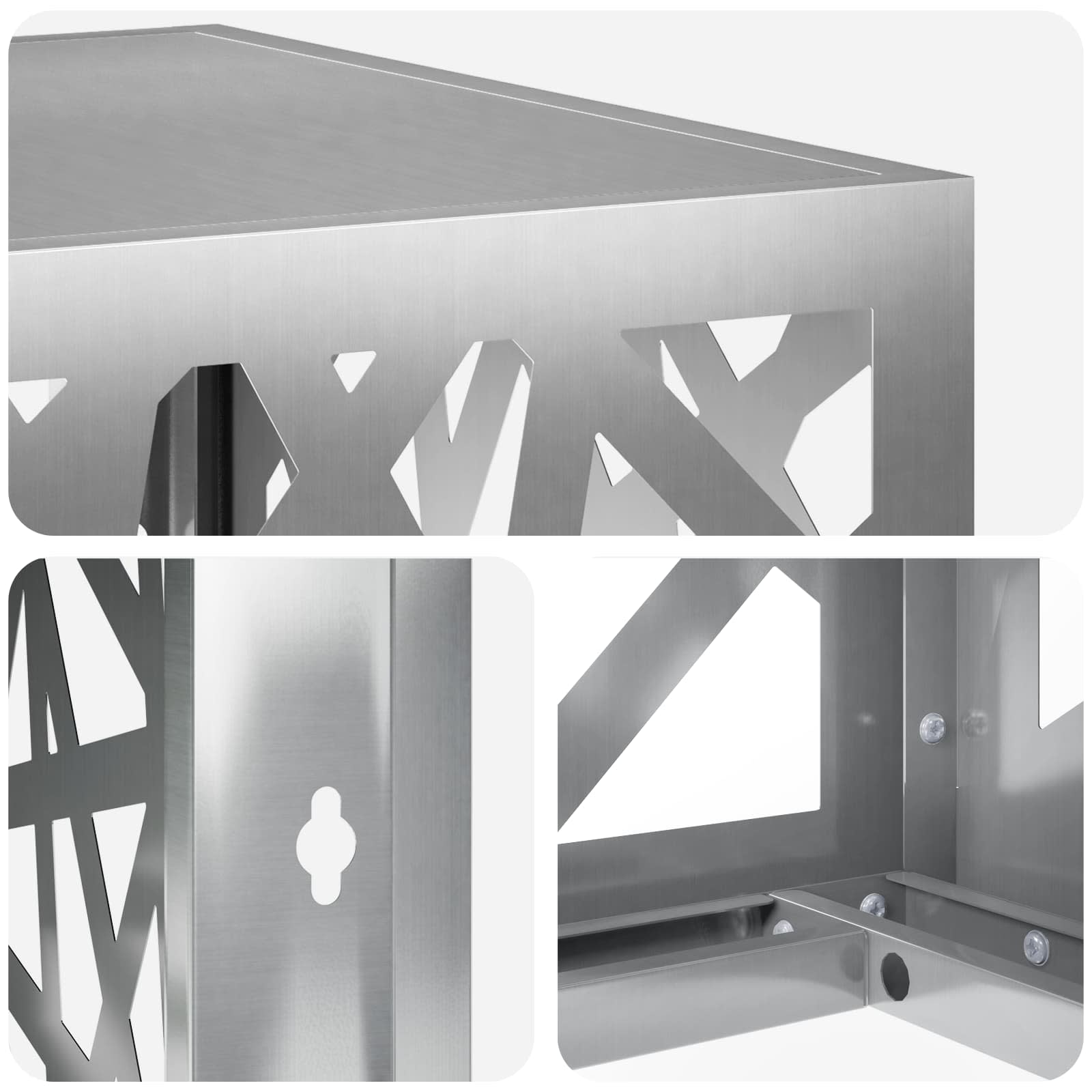 Airconditioner hoes zilver 90 x 40 x 60 cm Gegalvaniseerd staal image 5