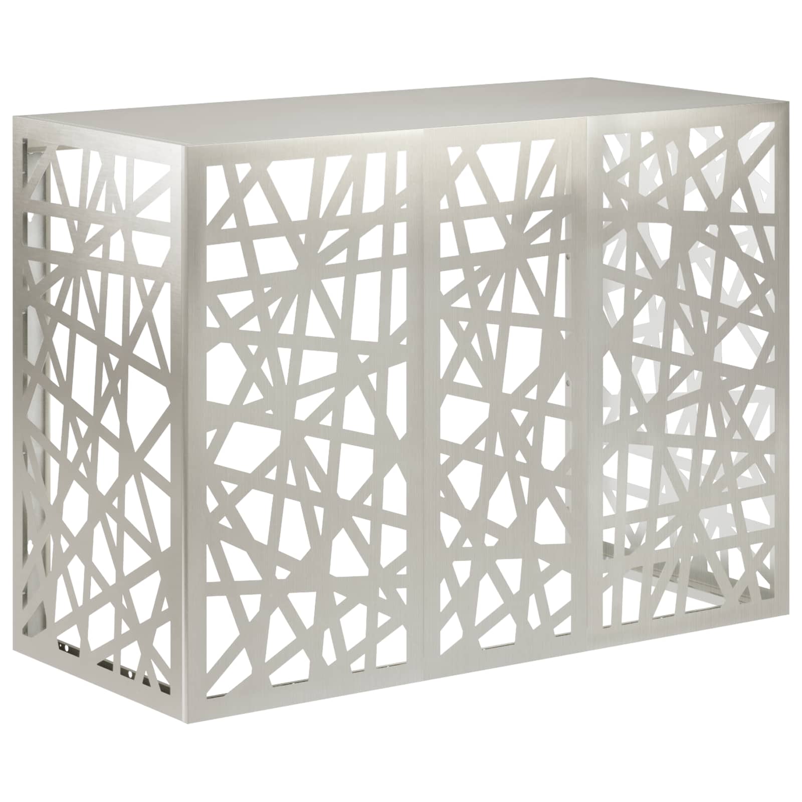 Airconditioner hoes zilver 110 x 50 x 80 cm Roestvrij staal image 1