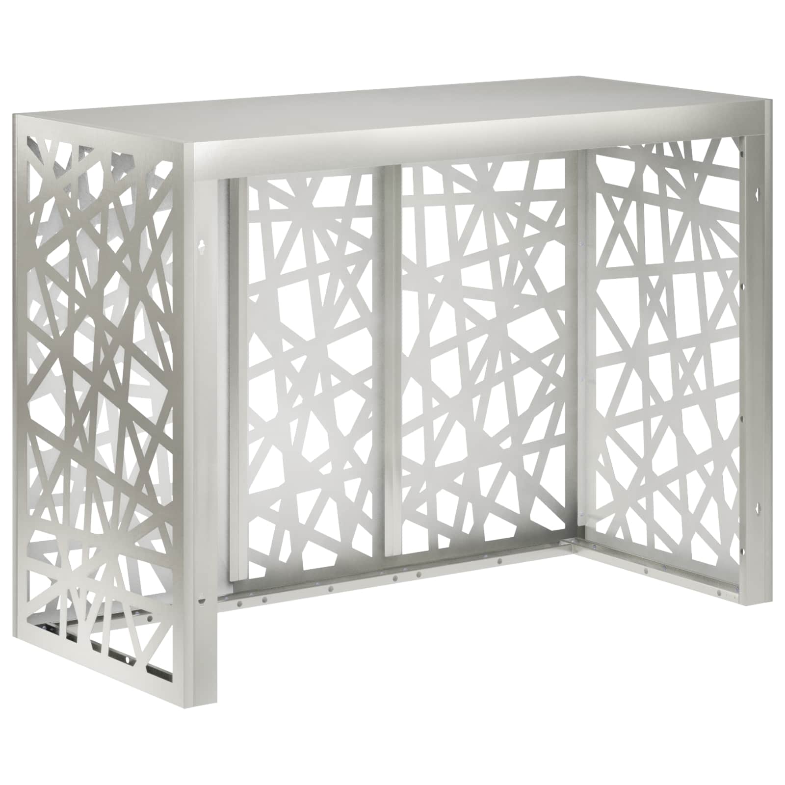 Airconditioner hoes zilver 110 x 50 x 80 cm Roestvrij staal image 4
