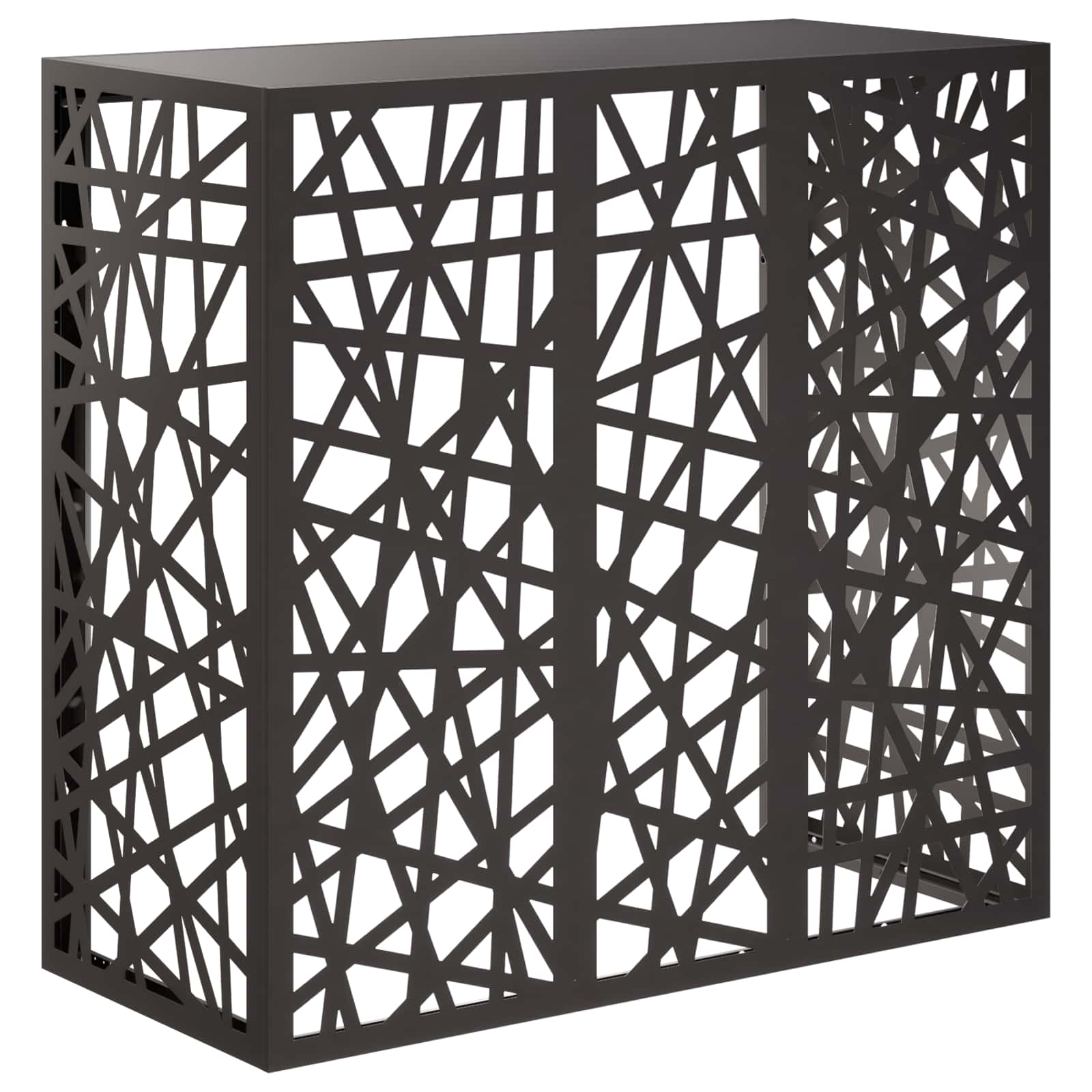Airconditioner hoes Zwart 110 x 50 x 105 cm Staal image 1