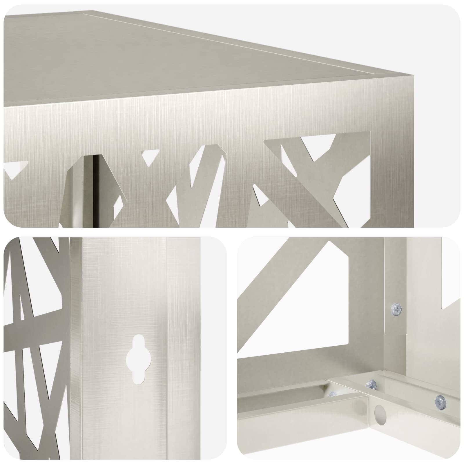 Airconditioner hoes zilver 110 x 50 x 105 cm Roestvrij staal image 5