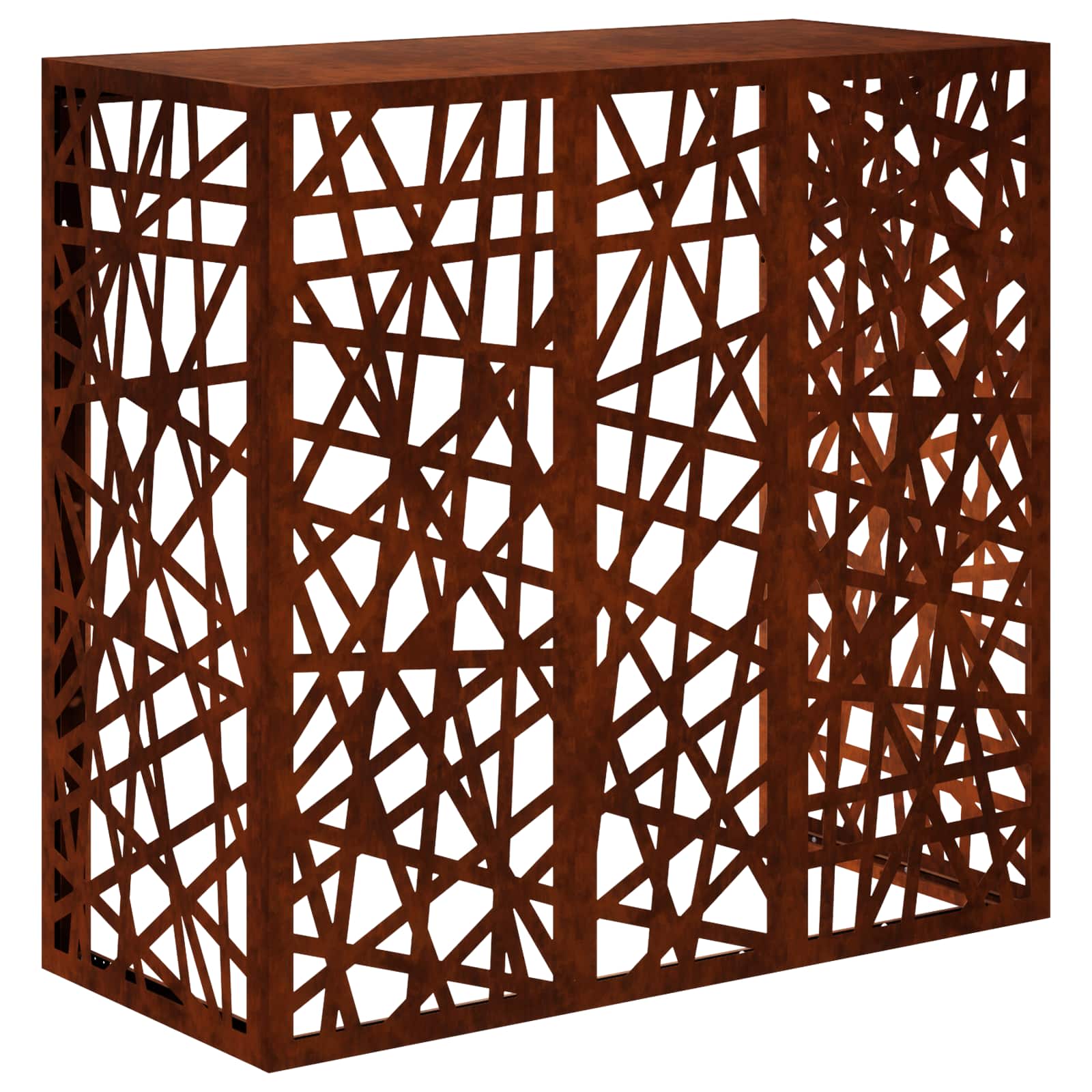 vidaXL Air Conditioner Cover Rusten 110 x 50 x 105 cm Cortenstål