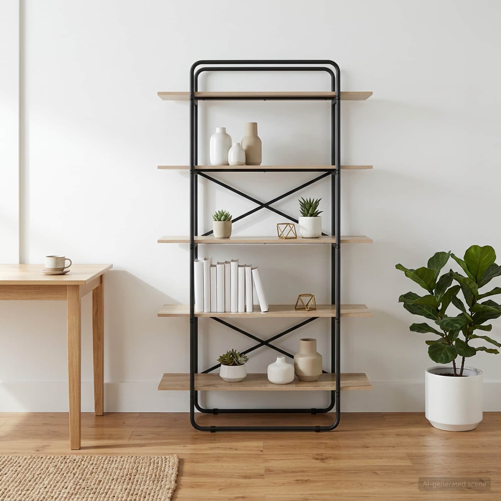 Рафт за книги 5 нива 100 x 35 x 175,5 см PB Дъб сонома