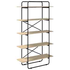 vidaXL Raamatukapp 5 tasandit 100 x 35 x 175,5 cm PB Sonoma tamm