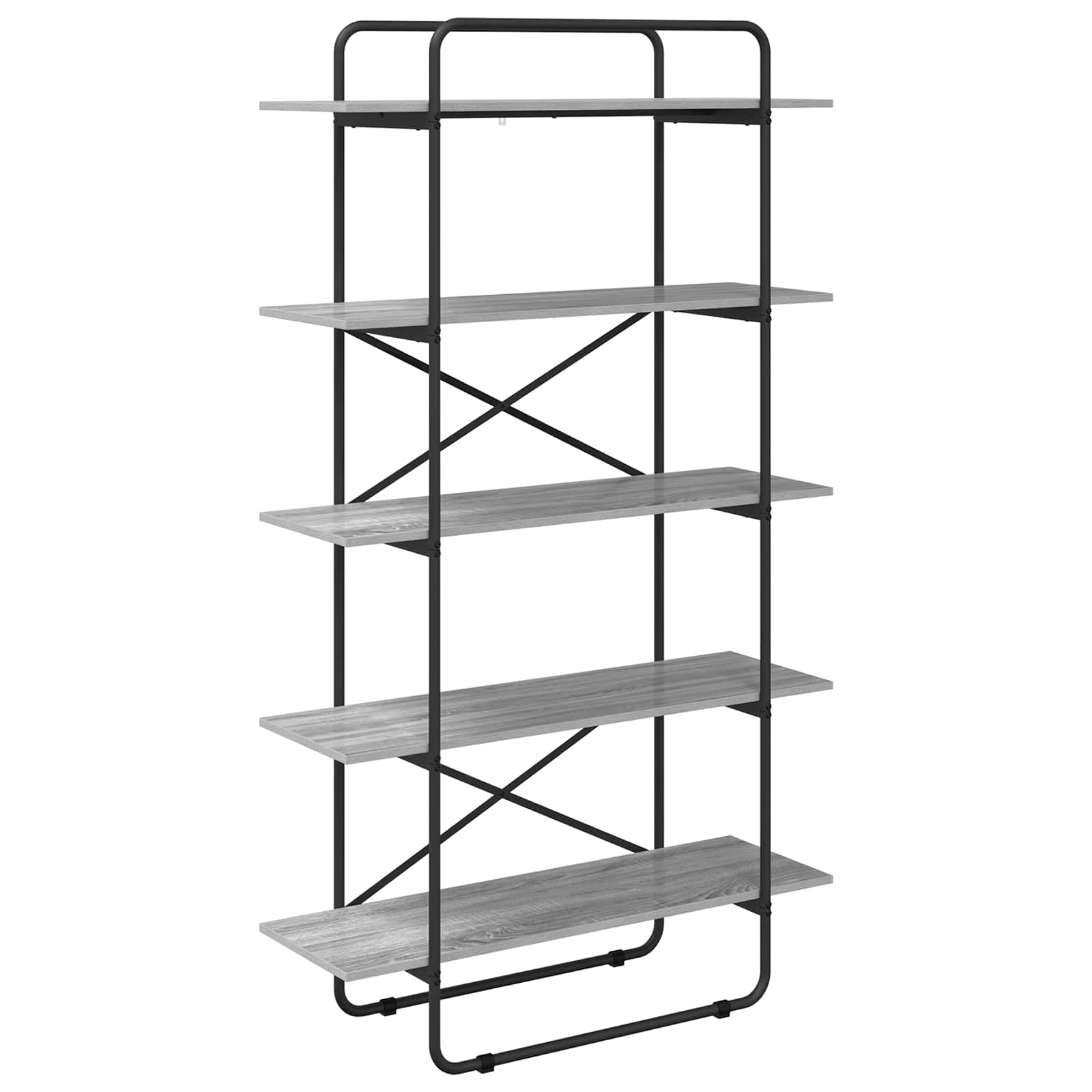 Рафт за книги 5 нива 100 x 35 x 175,5 см PB Сив Сонома — изображение 2