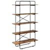 vidaXL Raamatukapp 5 tasandit 100 x 35 x 175,5 cm PB Tammepuit