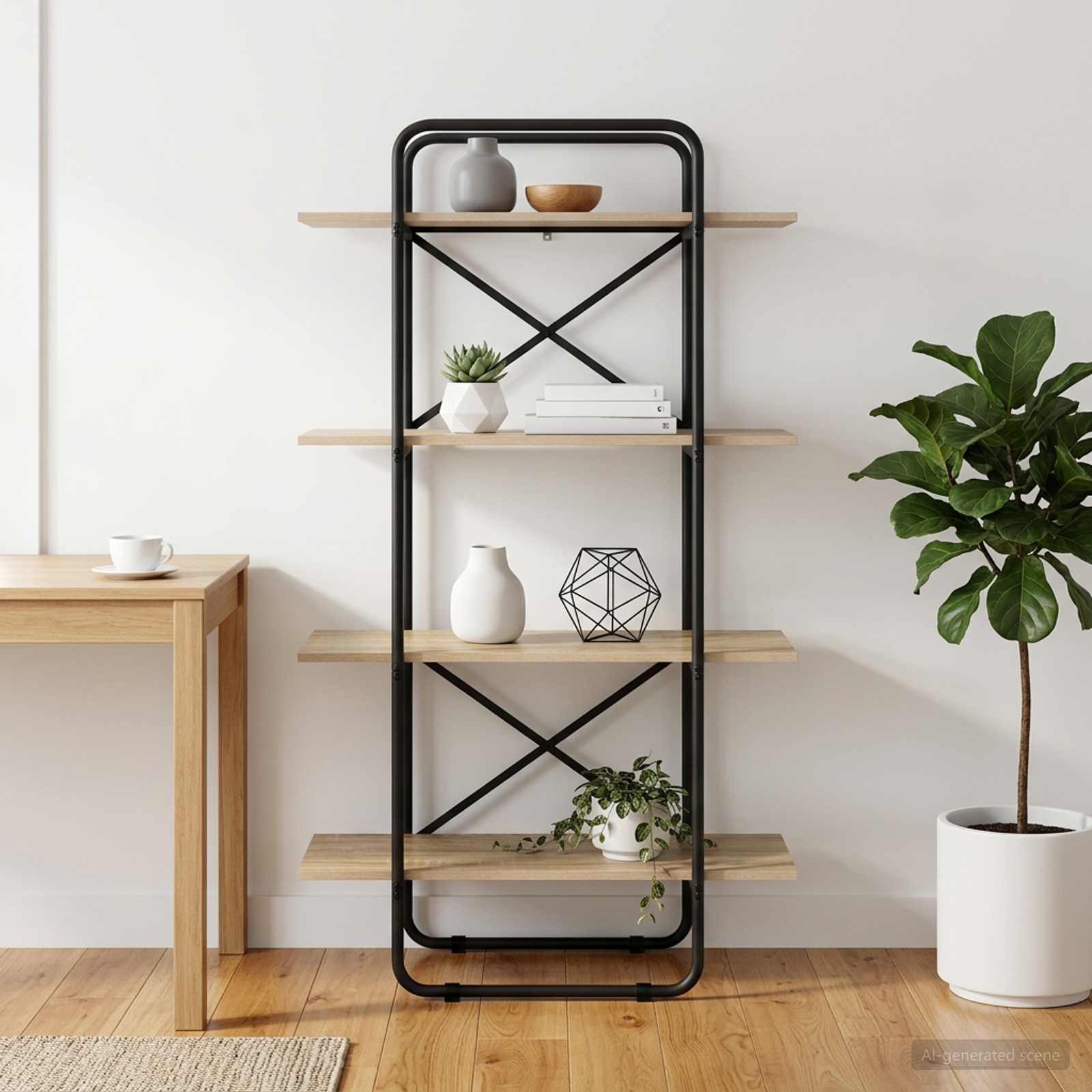 Boekenrek 4-laags 80 x 35 x 140 cm PB Sonoma Eiken