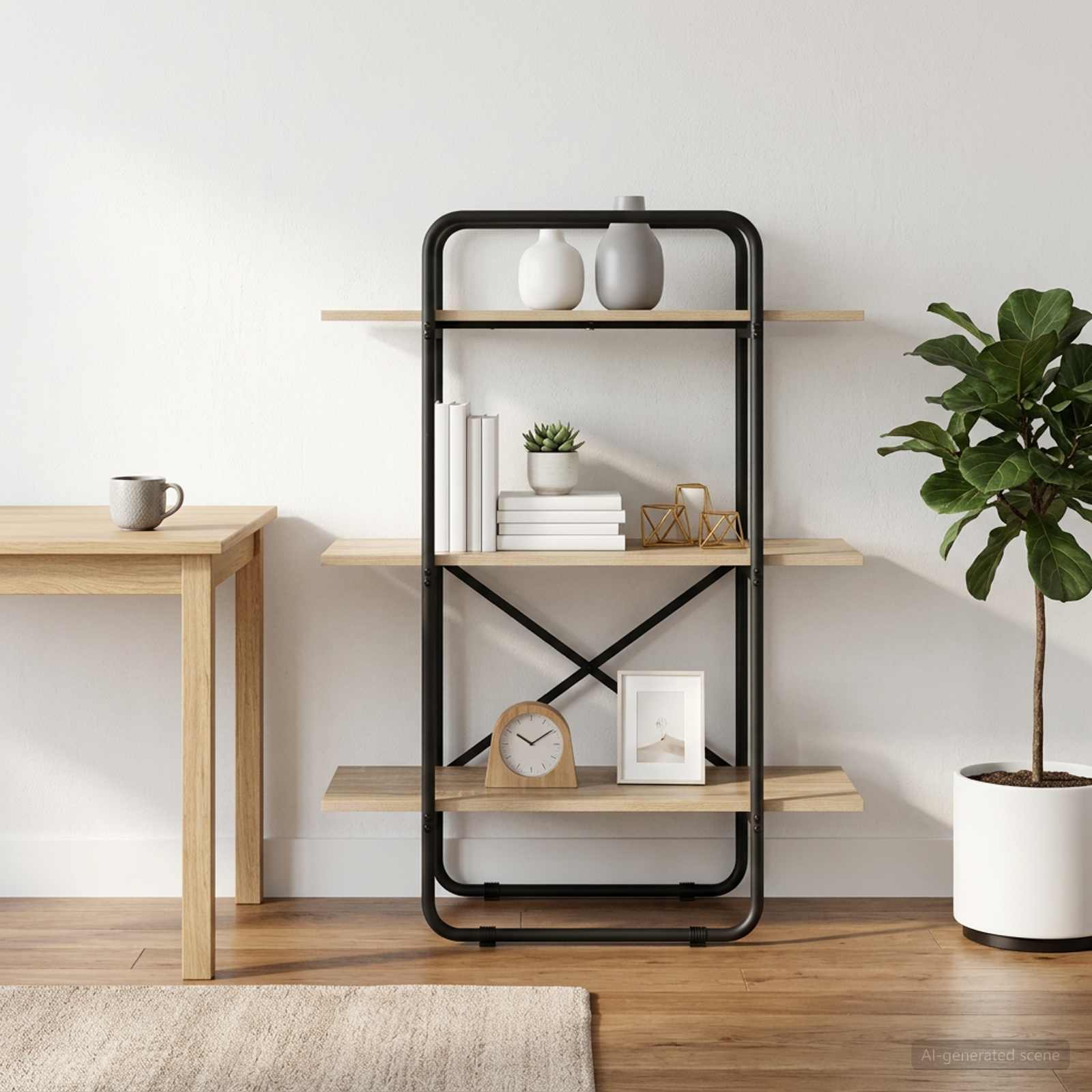 Boekenrek 3-laags 80 x 35 x 105 cm PB Sonoma Eiken