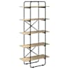 vidaXL Raamatukapp 5 tasandit 60 x 35 x 175,5 cm PB Sonoma tamm