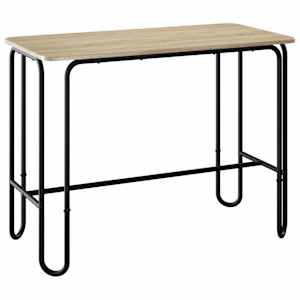 vidaXL S&ouml;&ouml;gilaud 100 x 50 x 75 cm Tehispuit Sonoma tamm Ristk&uuml;lik