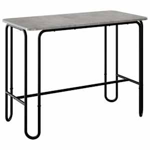 vidaXL S&ouml;&ouml;gilaud 100 x 50 x 75 cm Tehispuit Betoonhall Ristk&uuml;lik