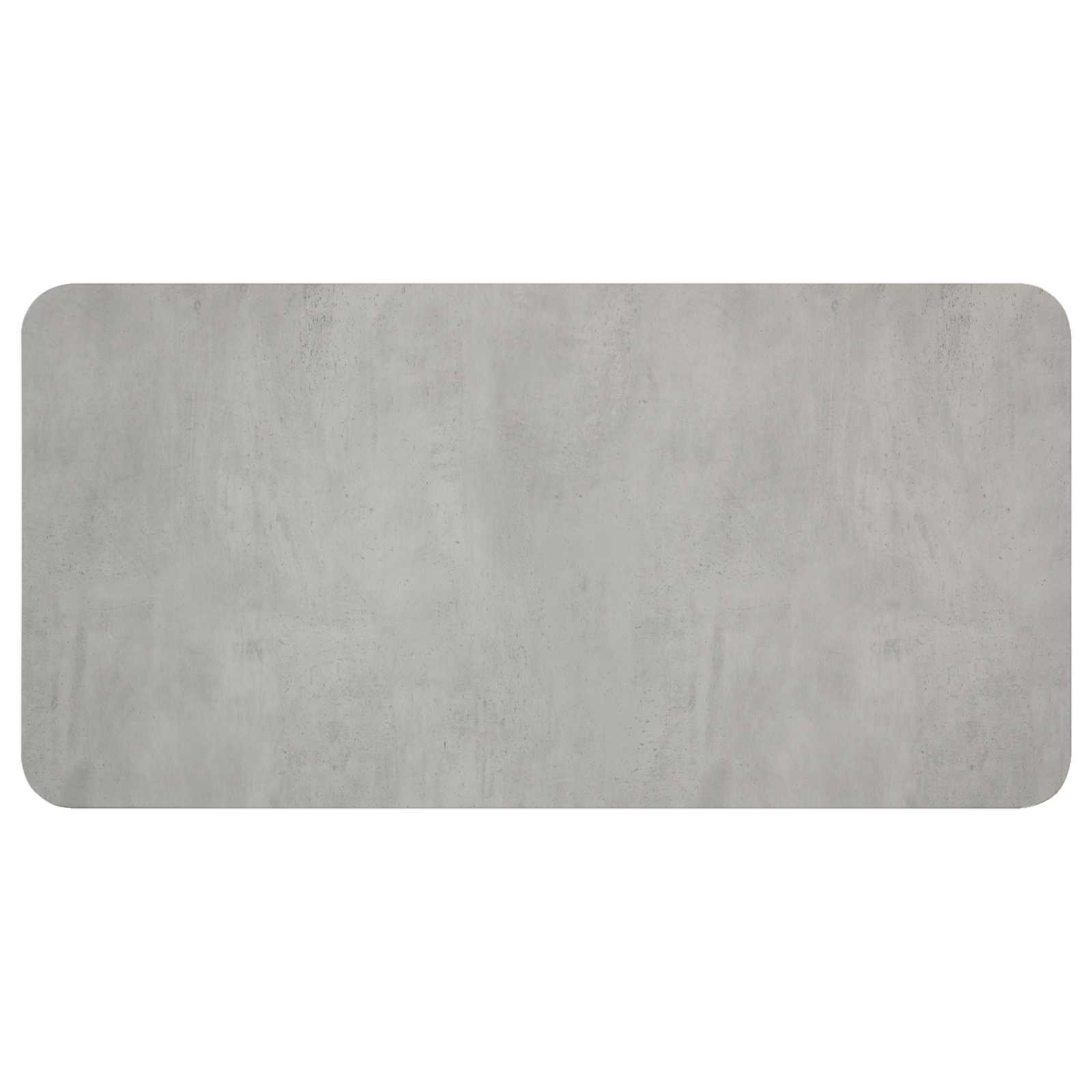 vidaXL Esstisch 100 x 50 x 75 cm Holzwerkstoff Betongrau Rechtwinklig – Bild 5