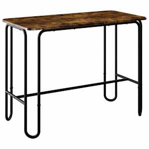 vidaXL S&ouml;&ouml;gilaud 100 x 50 x 75 cm Tehispuit Suitsutatud tamm Ristk&uuml;lik