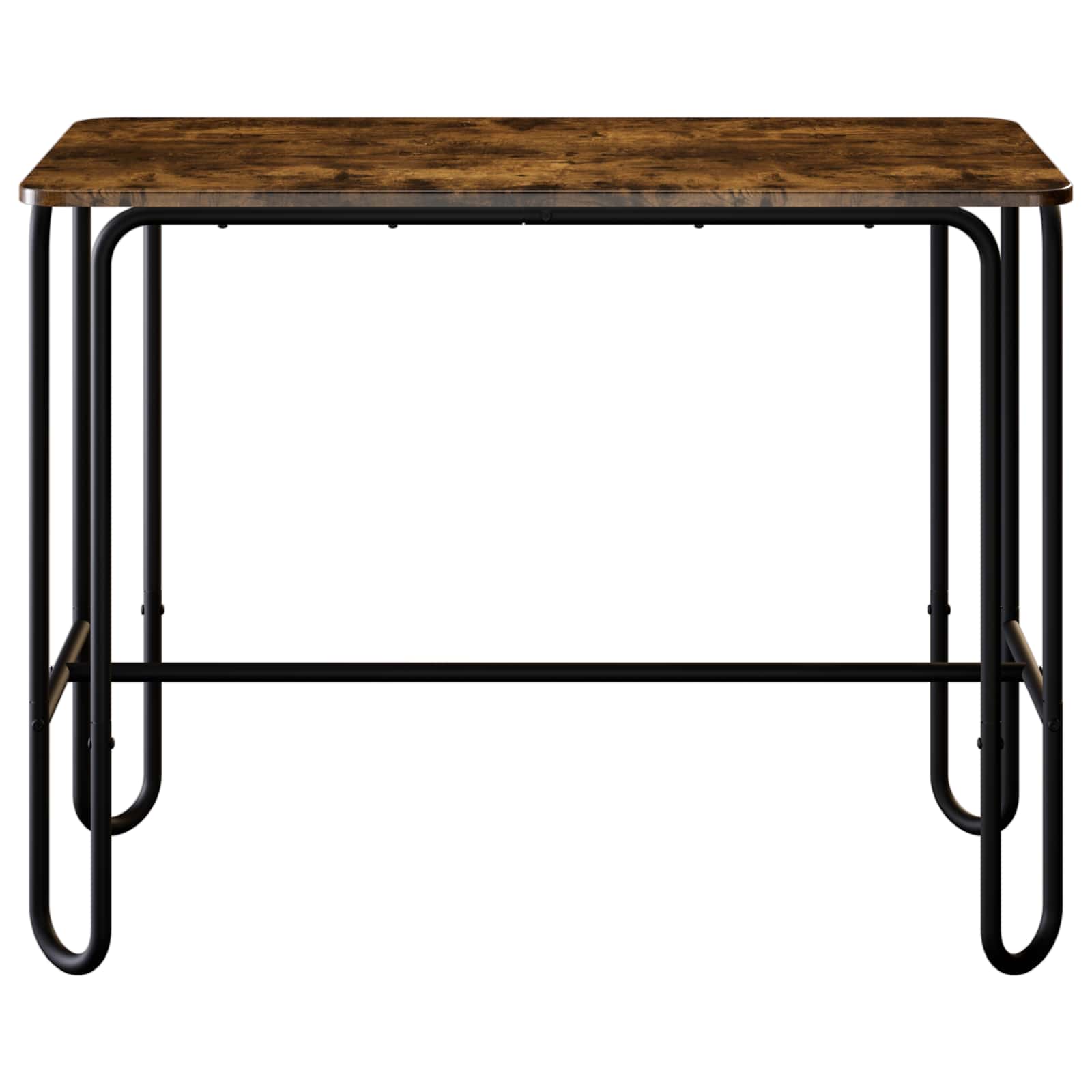 vidaXL Eettafel 100 x 50 x 75 cm Bewerkt hout Gerookt eiken