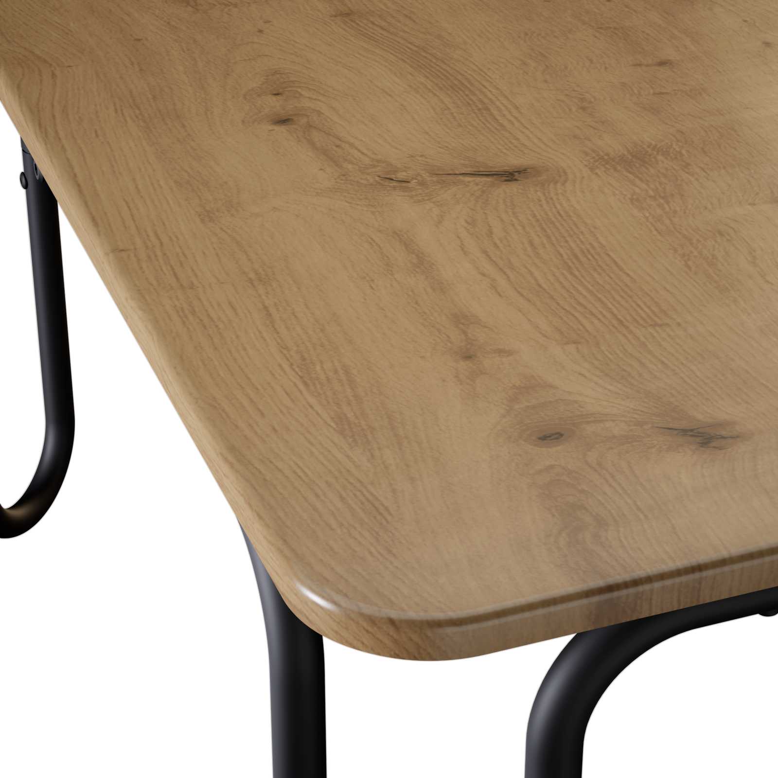 Klubska miza Artisan hrast 59 x 59 x 45 cm Inženirski les - slika 6