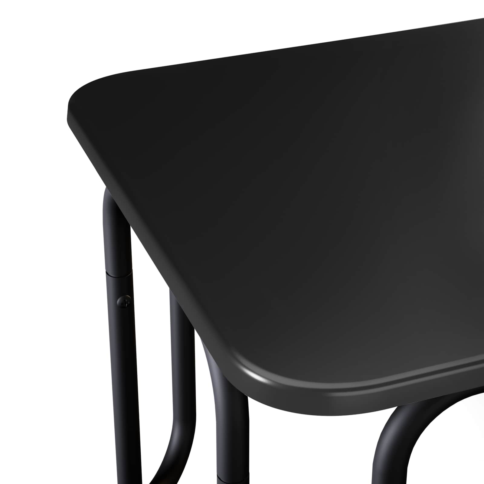 Klubska miza Črna 100 x 50 x 45 cm Inženirski les - slika 5