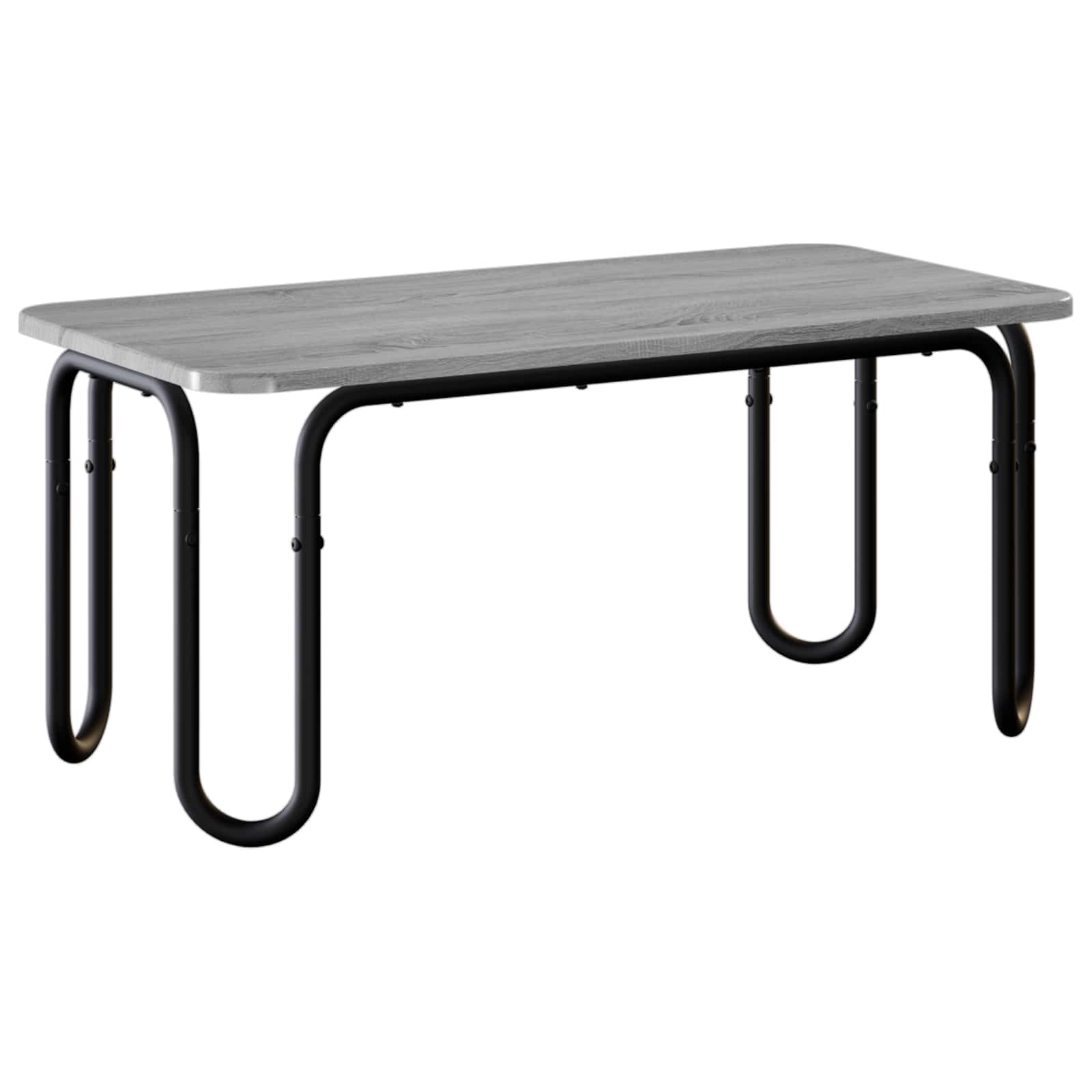 Klubska miza Siva Sonoma 100 x 50 x 45 cm Inženirski les - slika 2