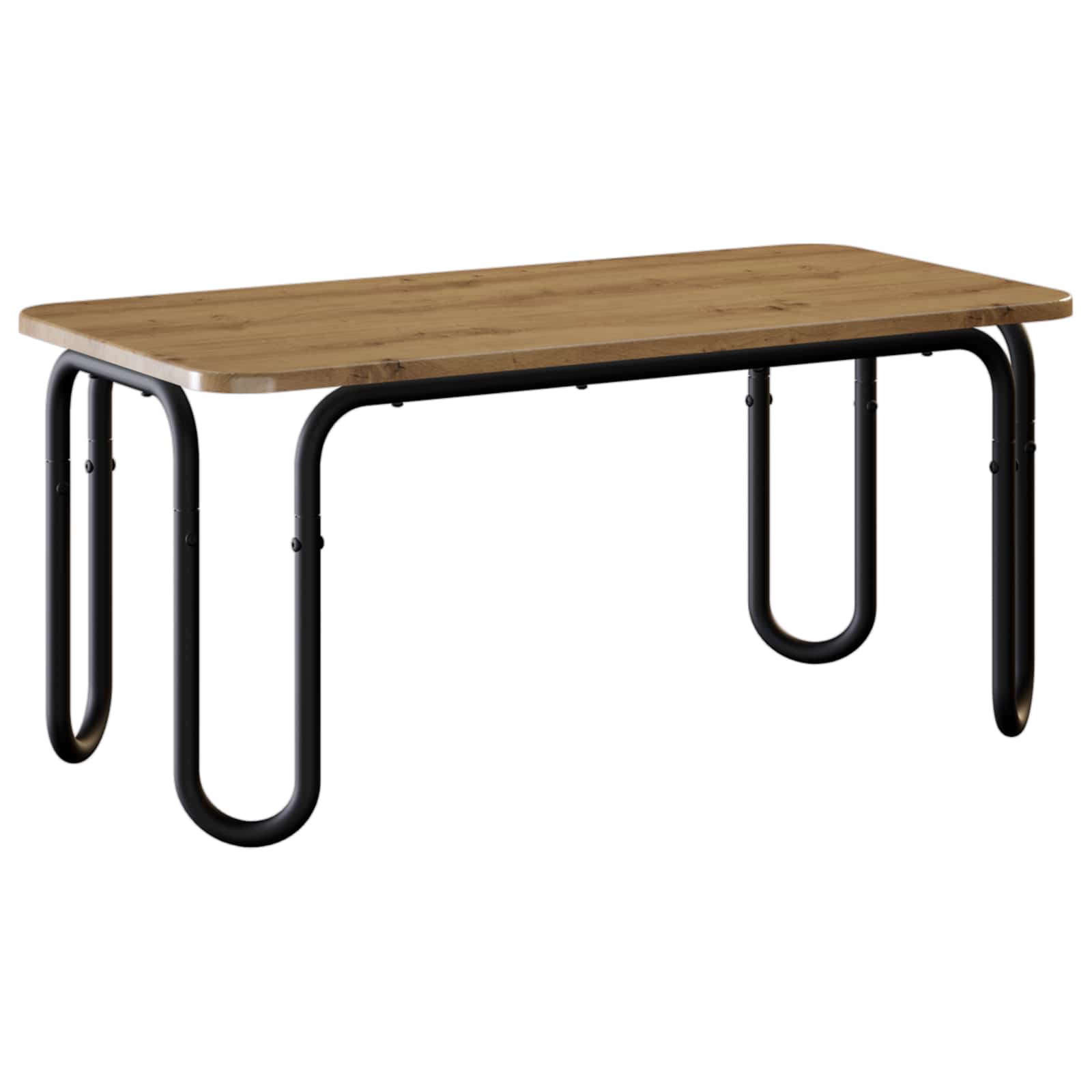 Klubska miza Artisan hrast 100 x 50 x 45 cm Inženirski les - slika 2