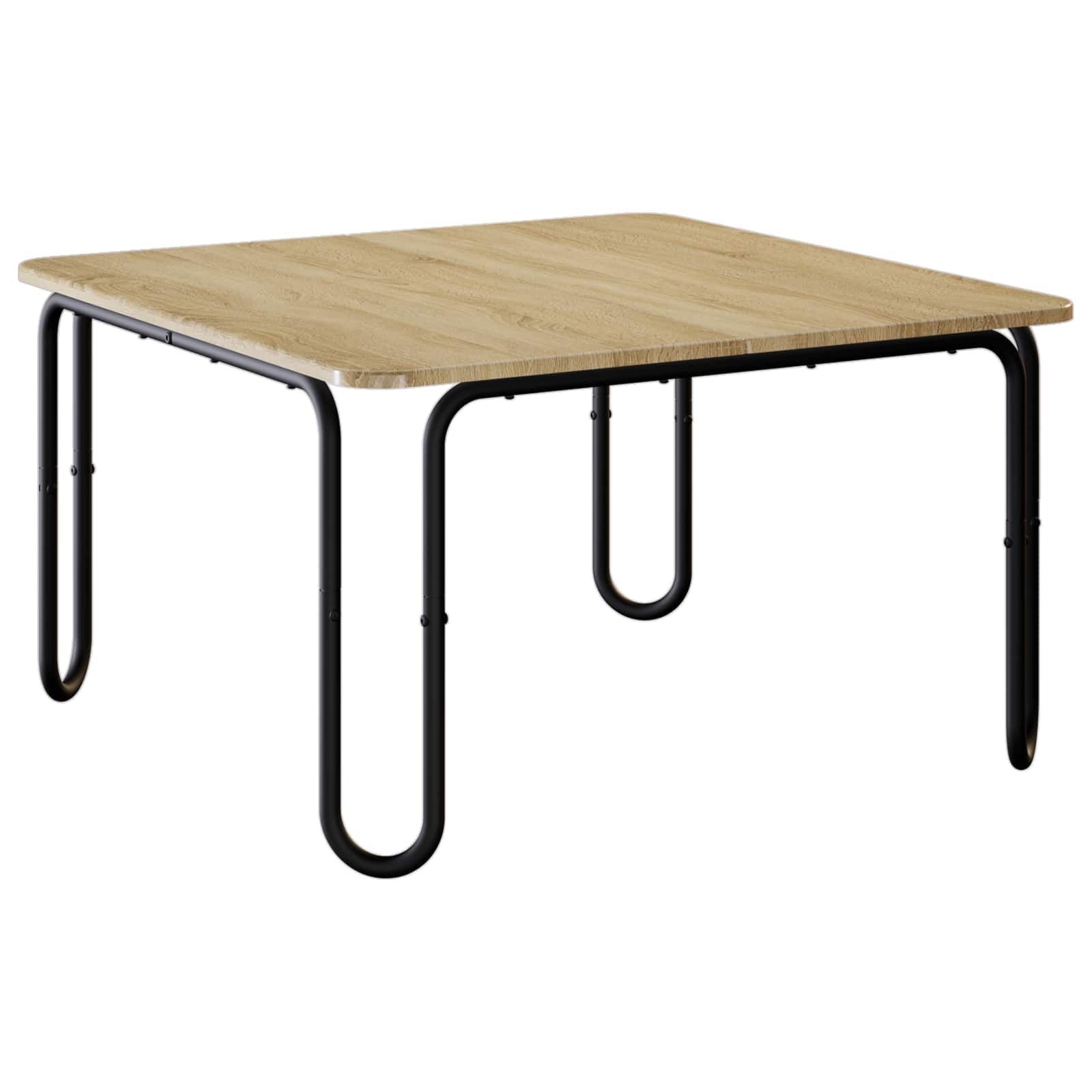 Klubska miza Sonoma hrast 79,5 x 79,5 x 45 cm Inženirski les - slika 2