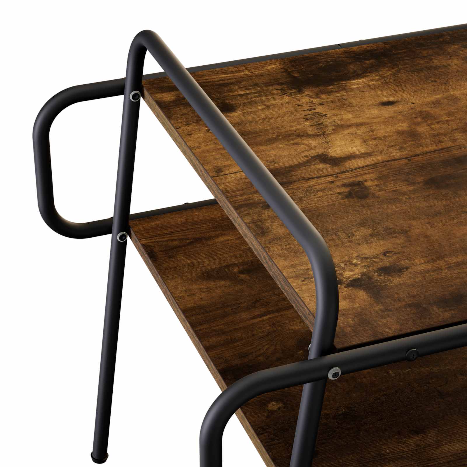 vidaXL Salontafel Gerookt eiken 60 x 30 x 51 cm Bewerkt hout