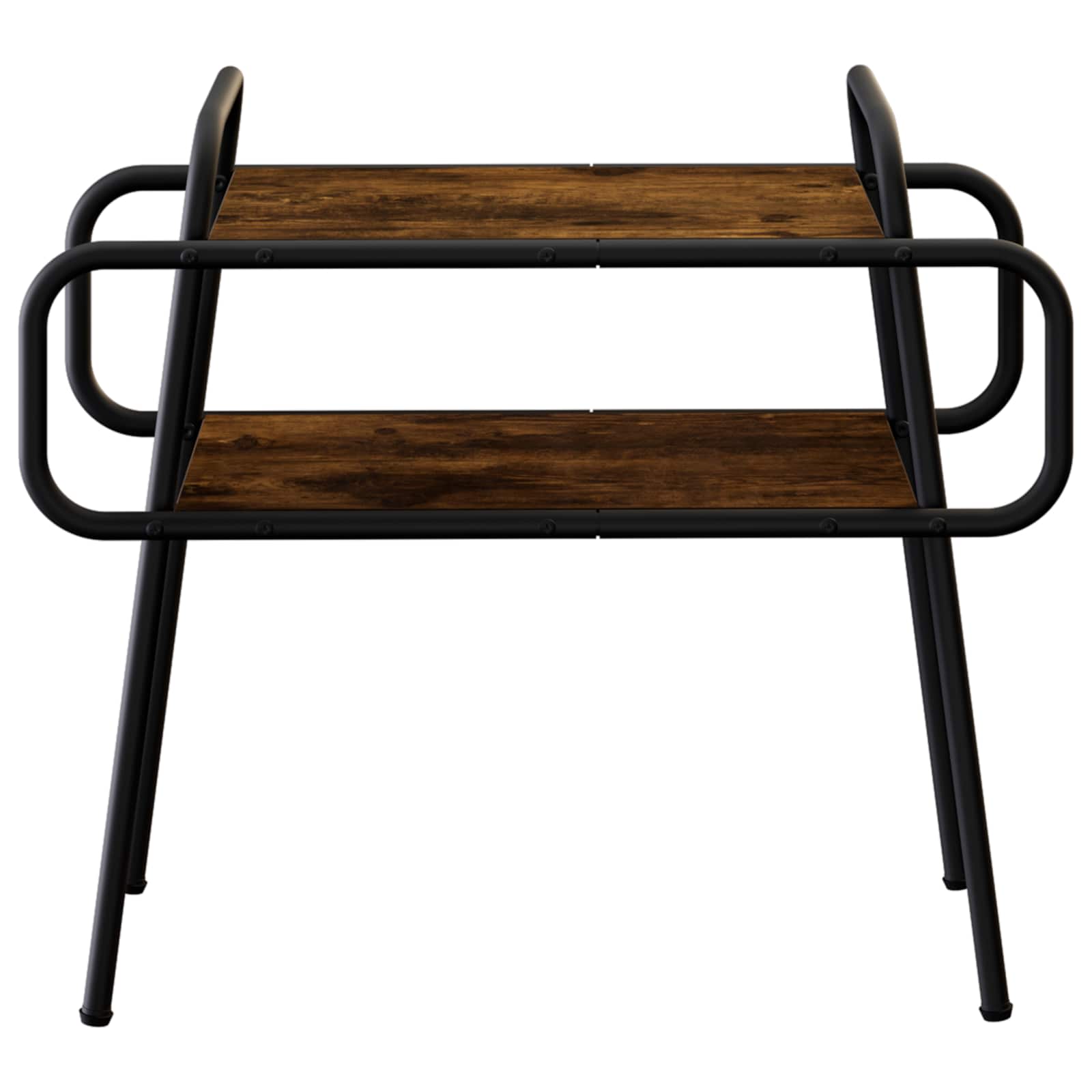 vidaXL Salontafel Gerookt eiken 60 x 30 x 51 cm Bewerkt hout