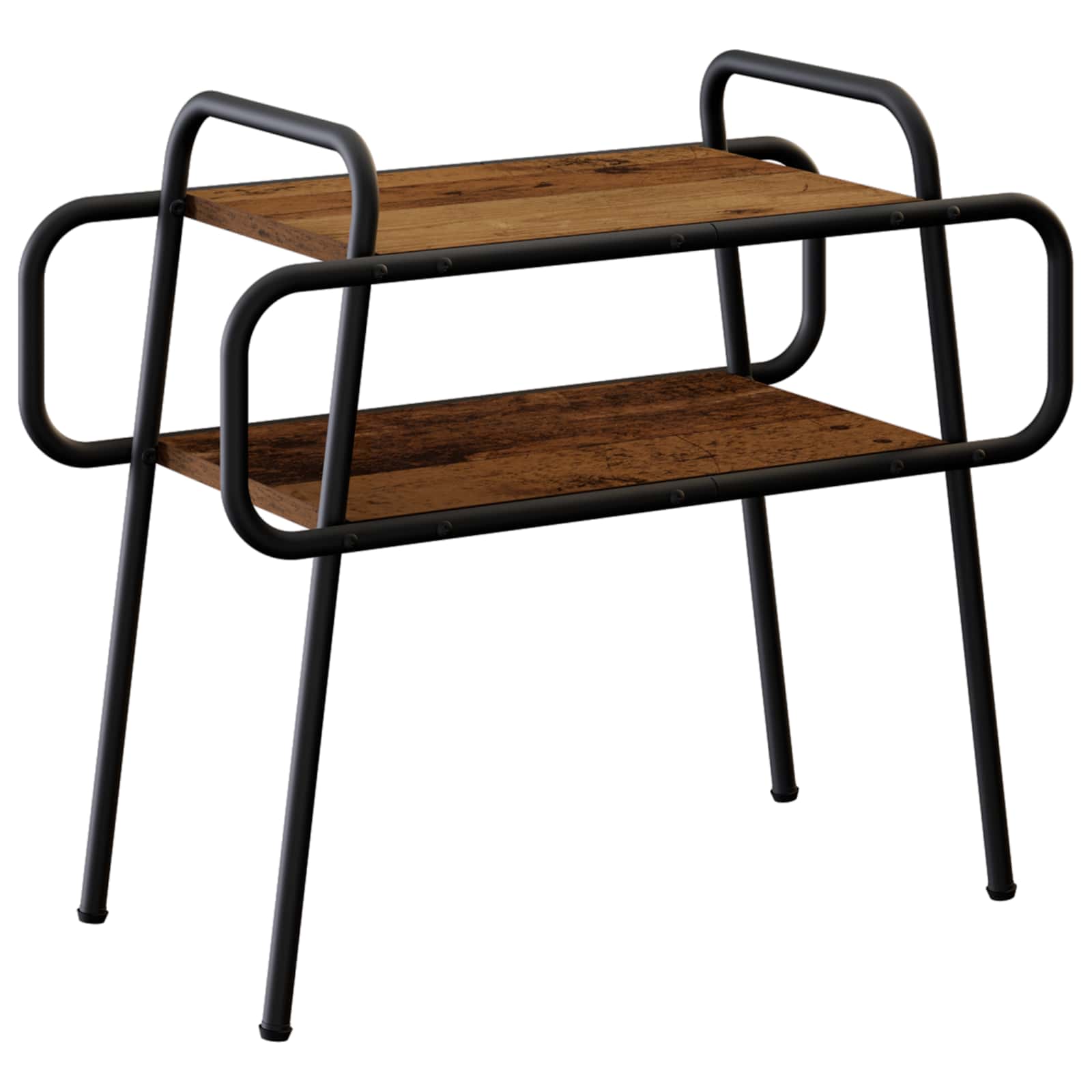 vidaXL Salontafel Oud hout 60 x 30 x 51 cm Bewerkt hout