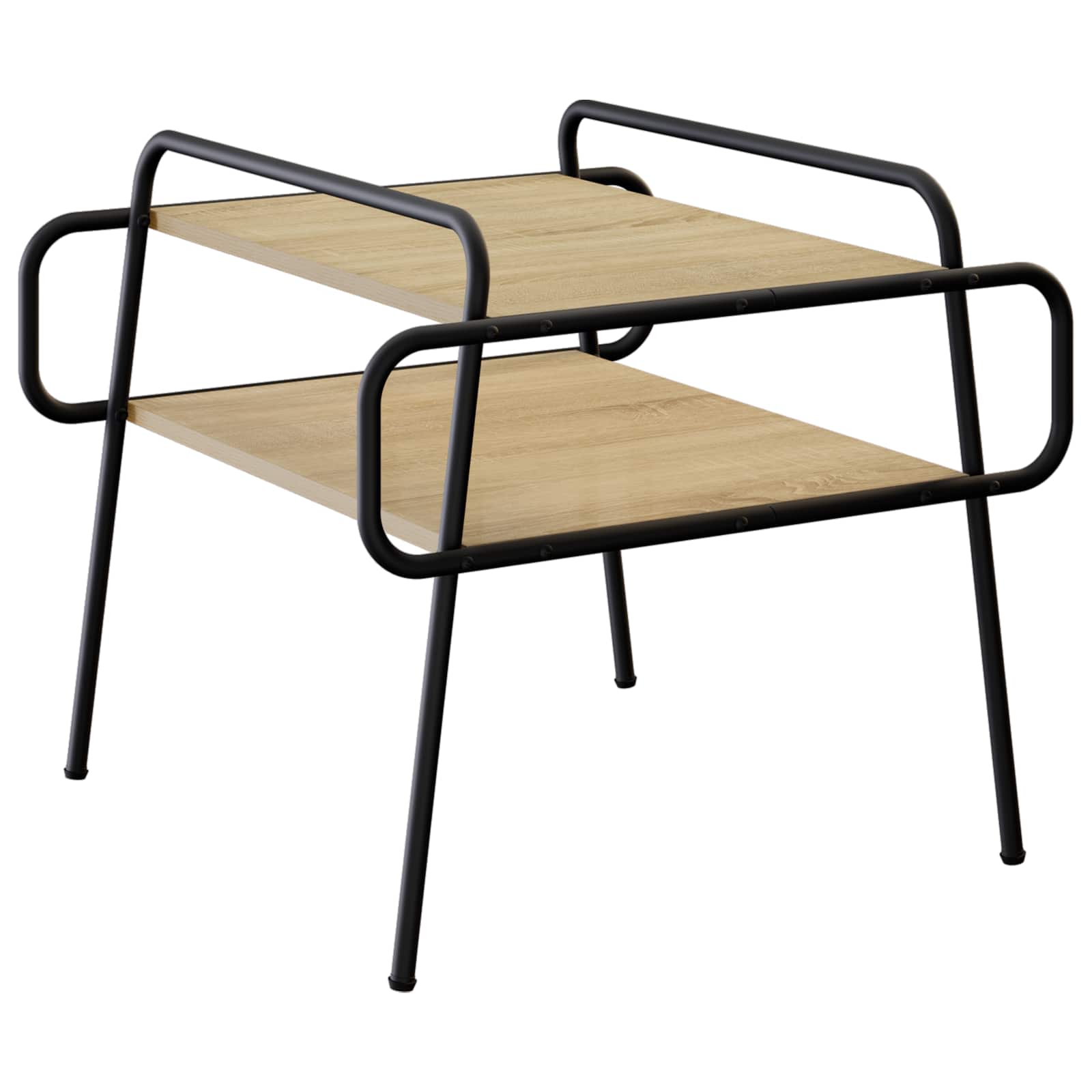 vidaXL Salontafel Sonoma Eiken 60 x 60 x 51 cm Bewerkt hout, foto 3